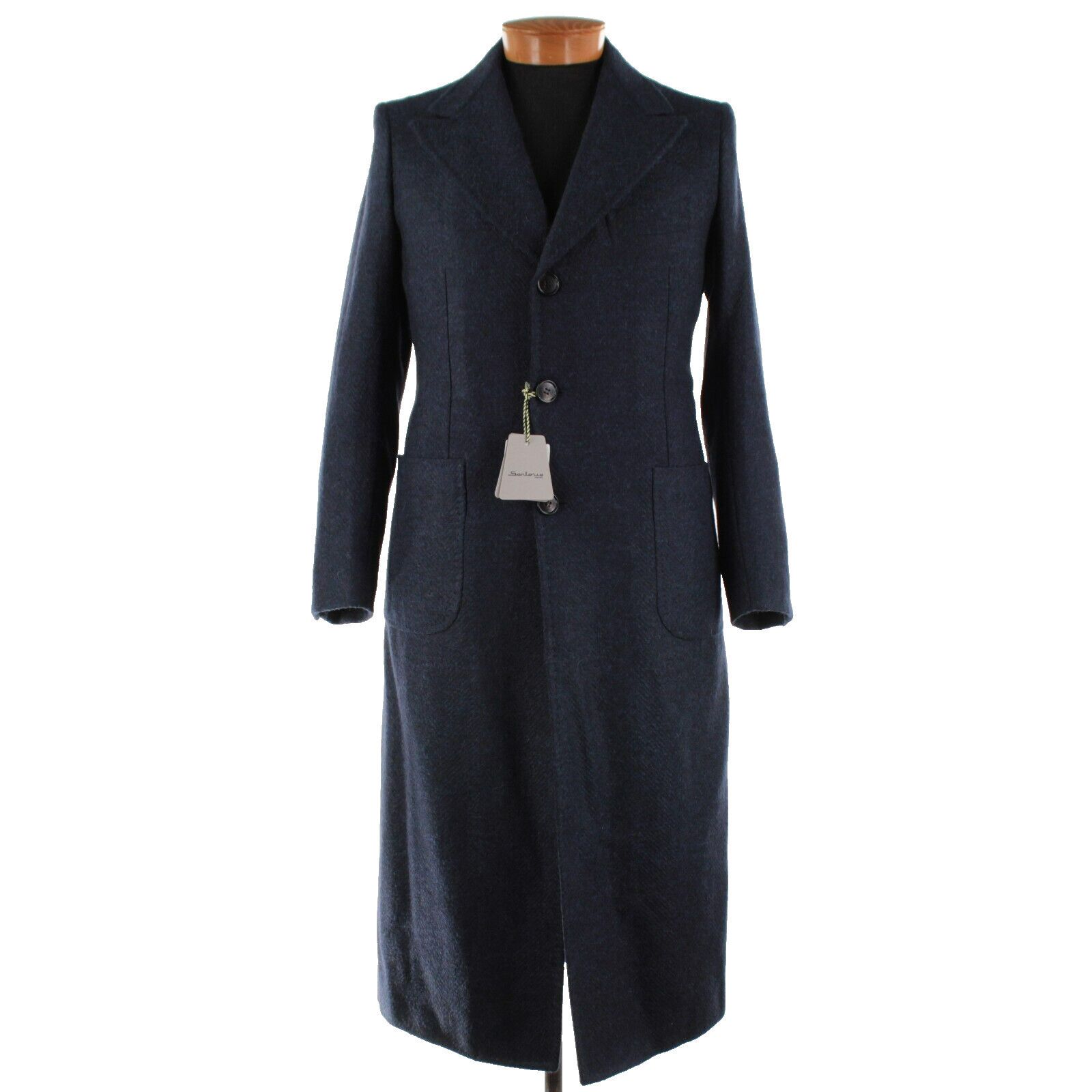 SARTORIO Sartorio Coat Size M US In Blue Wool Blend Size US M / EU 48-50 / 2 - 1 Thumbnail