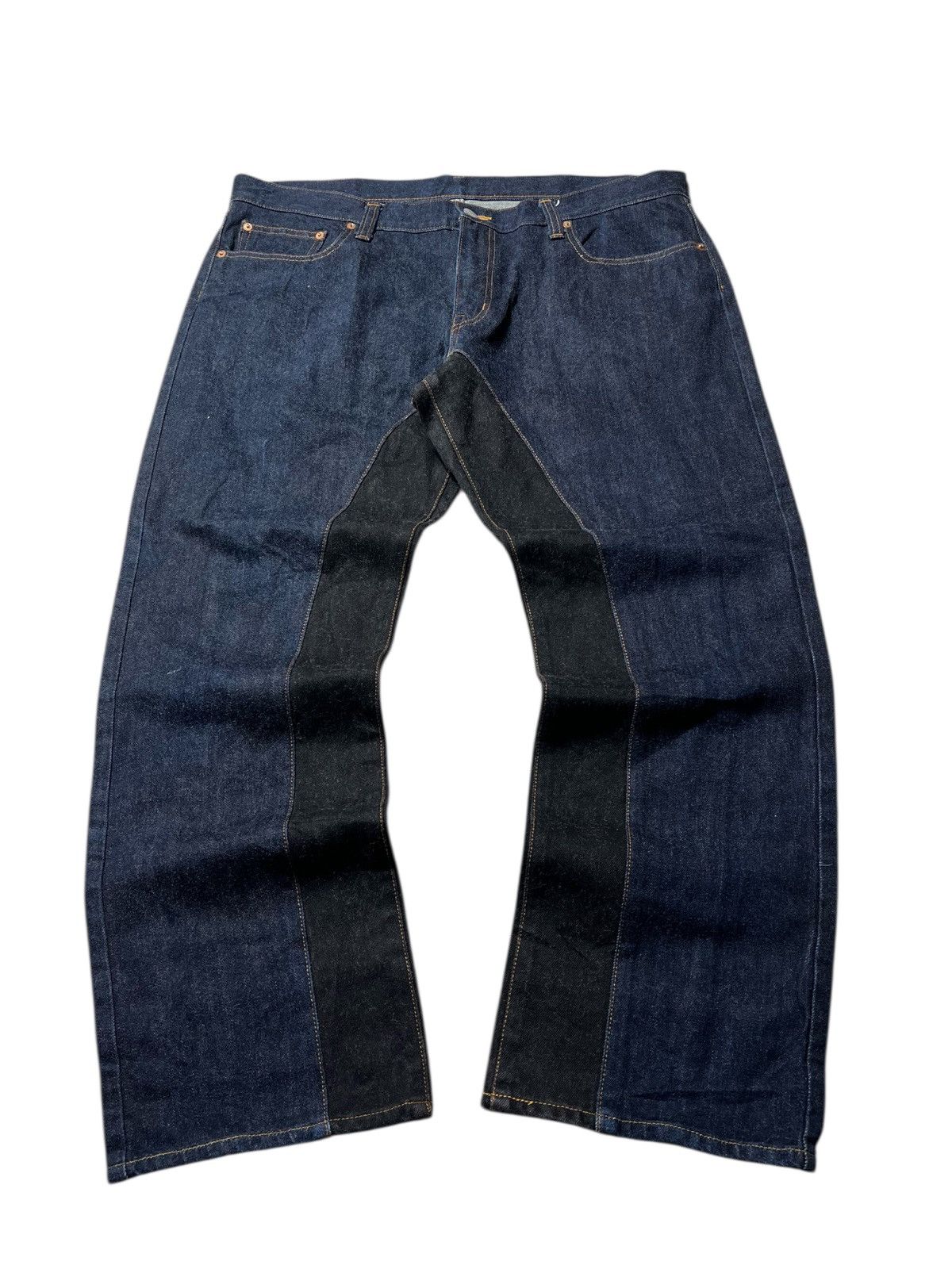 KOJIMA GENES Rare Kojima Genes Japanese Two Colour Indigo Pants Size US 42 / EU 58 - 4 Thumbnail