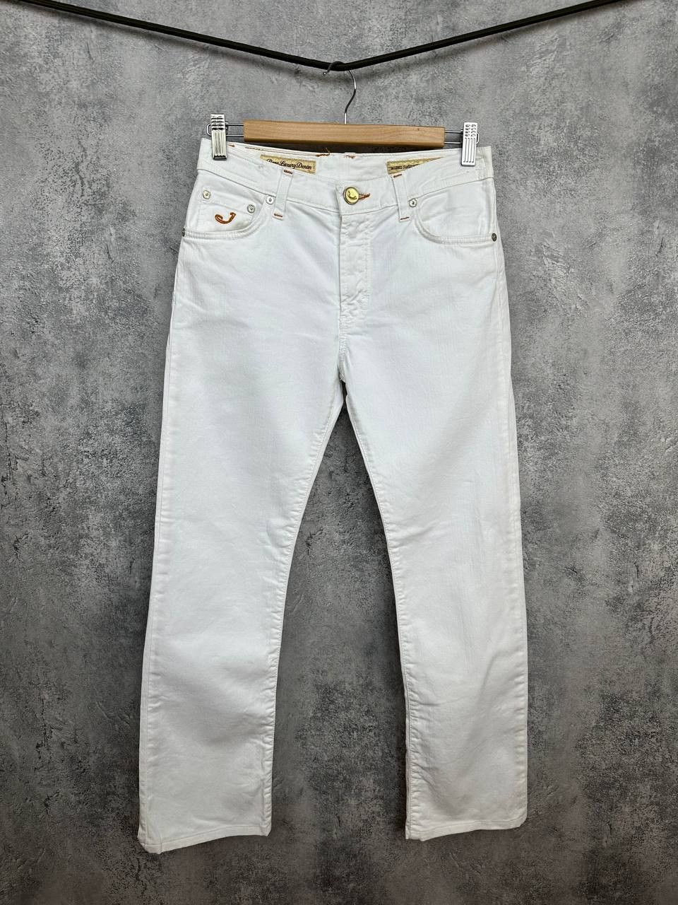 Jacob Cohen Jacob Cohen Luxury White Skinny Pants Stretch Denim Jeans Size 28" / US 6 / IT 42 - 1 Thumbnail