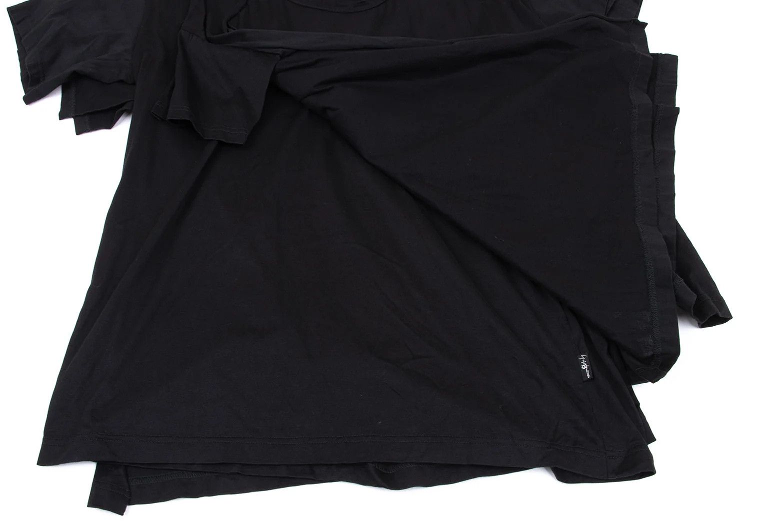 Yohji Yamamoto Yohji Yamamoto Cotton Triple Layered T-Shirt Black 2 Size US M / EU 48-50 / 2 - 9 Thumbnail
