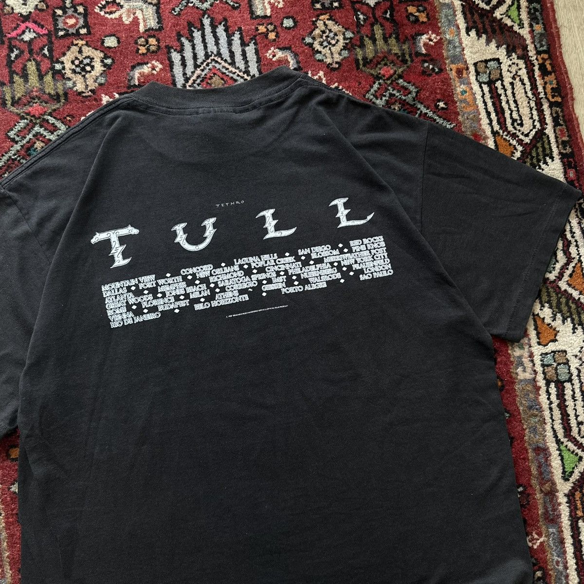 Vintage 1987 Jethro Tull Tour Vintage Band T-Shirt Size US L / EU 52-54 / 3 - 11 Thumbnail