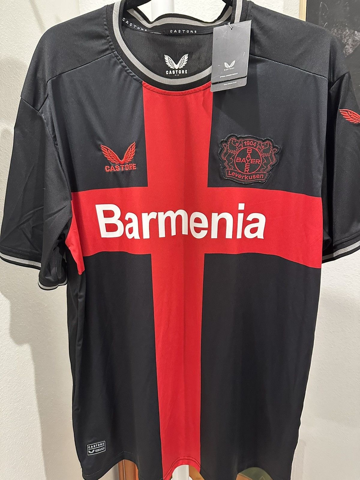 Castore 2024-25 Bayer Leverkusen Gustavo Puerta Soccer Jersey Size US XL / EU 56 / 4 - 2 Thumbnail