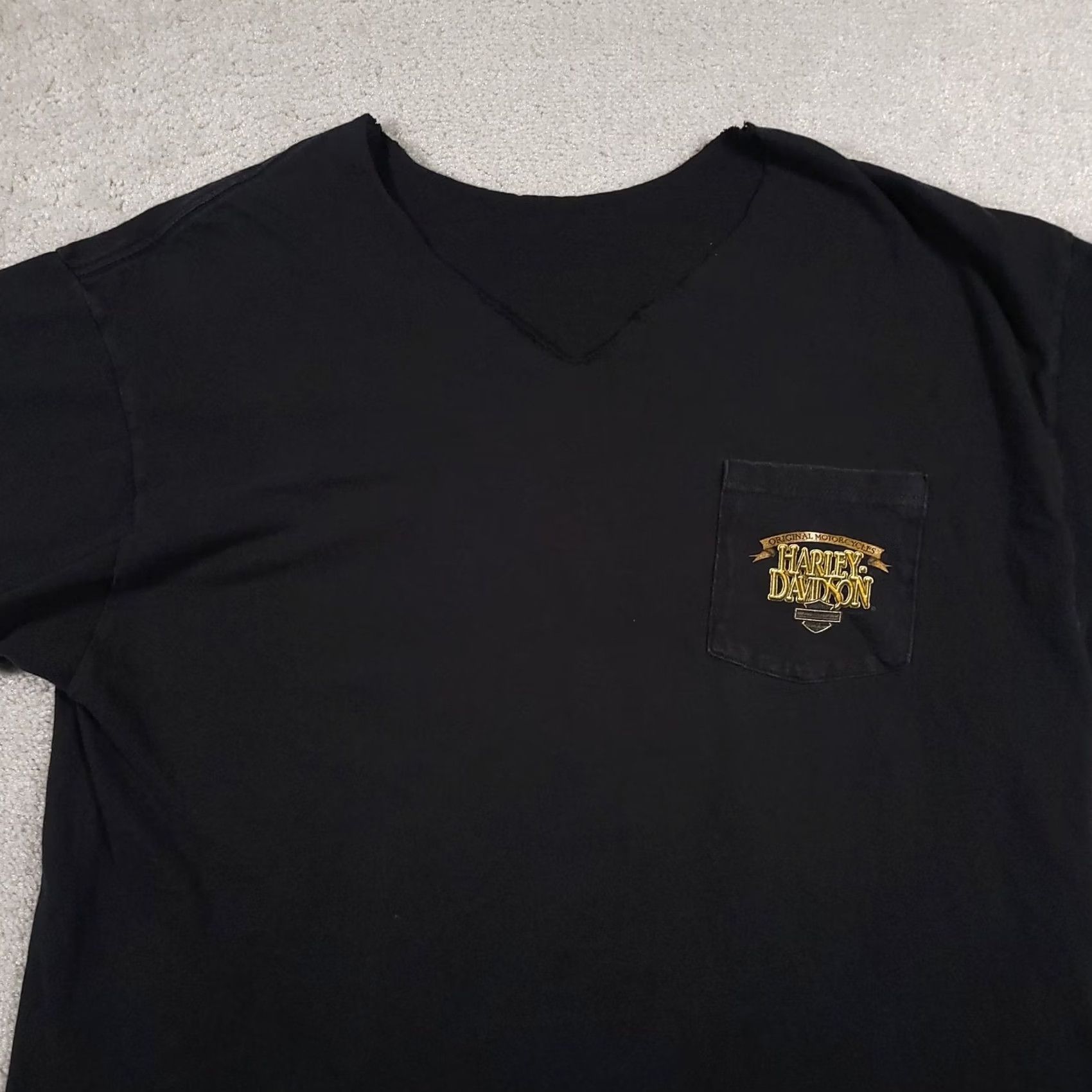 Harley Davidson VINTAGE Harley-Davidson Shirt Mens XL Pocket Grand Canyon Route 66 2000s Black Graphic Print Pocket T-Shirt Mens XXl Size US XL / EU 56 / 4 - 3 Thumbnail