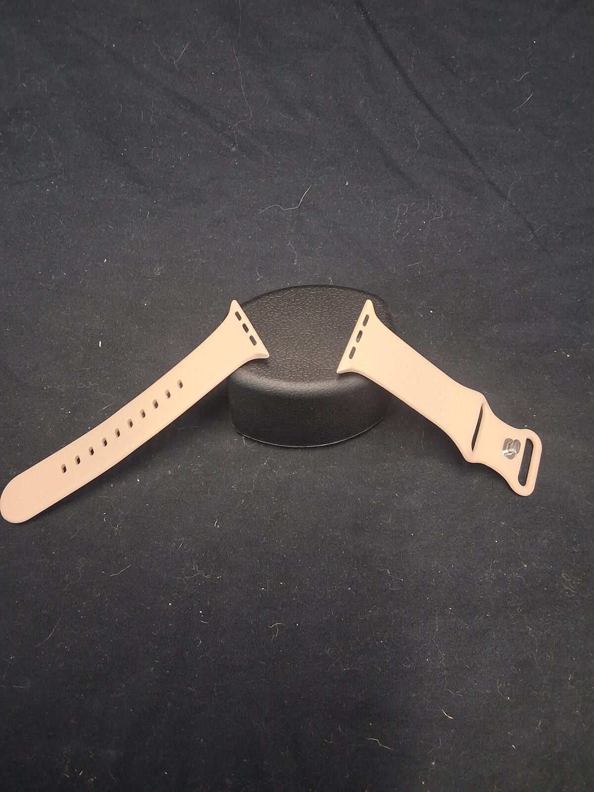 Other LYZSI Beige Silicone Watch Band Smartwatch Size ONE SIZE - 1 Thumbnail