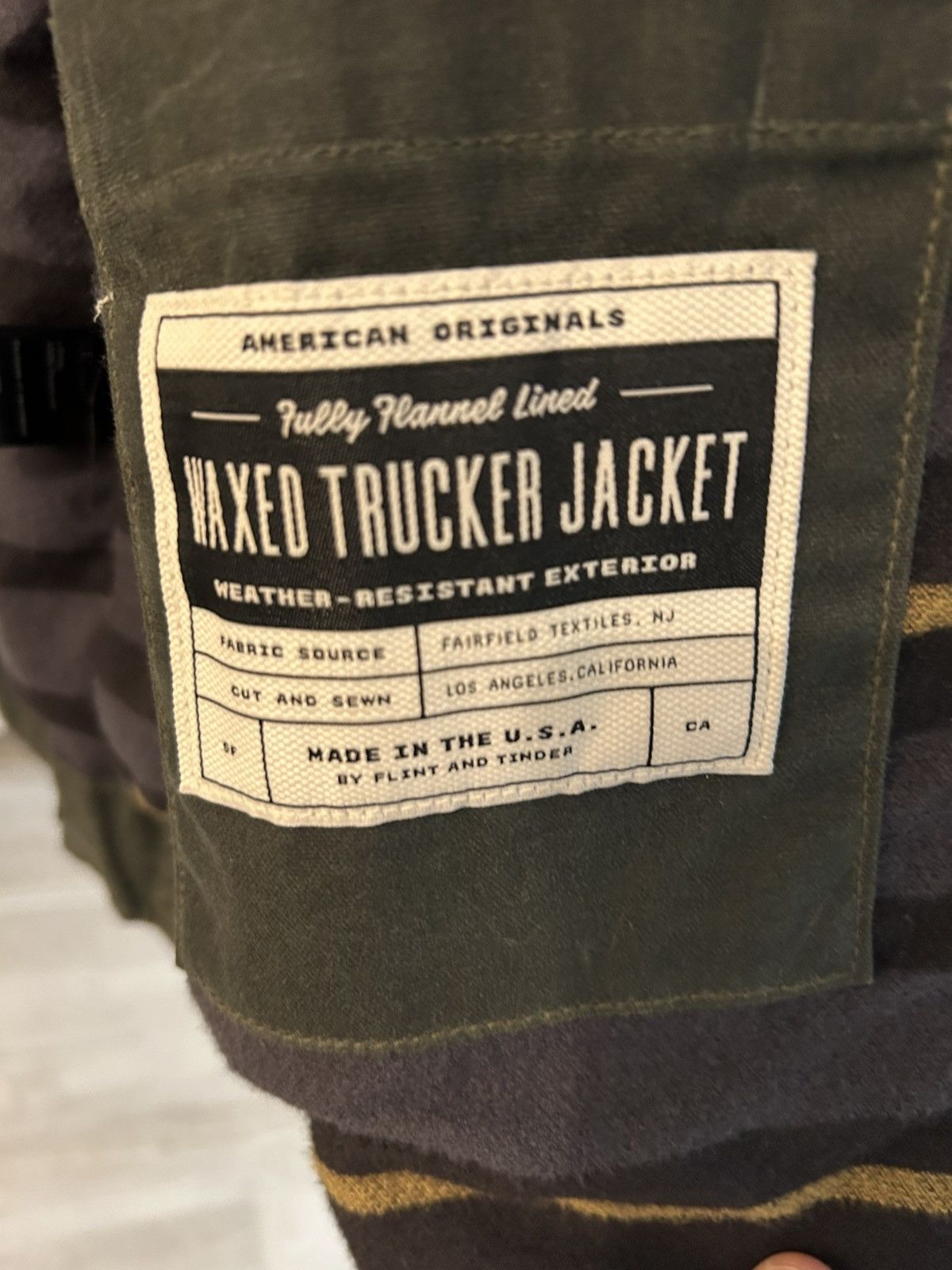 Flint And Tinder Flint and Tinder Waxed Trucker Jacket Size US XXL / EU 58 / 5 - 3 Thumbnail