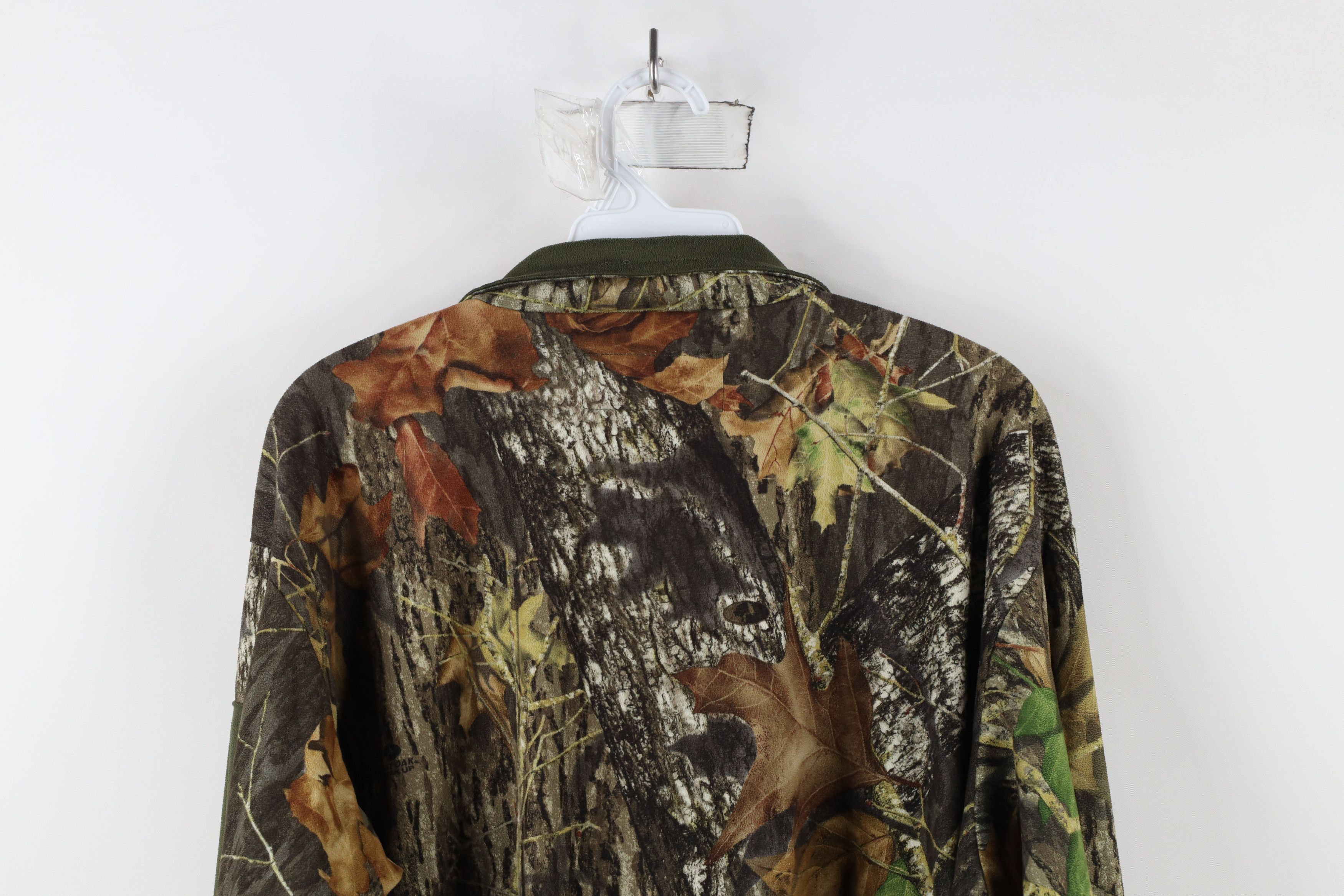 Vintage Vintage Streetwear Mossy Oak Camouflage Half Zip Sweater Size US L / EU 52-54 / 3 - 11 Thumbnail
