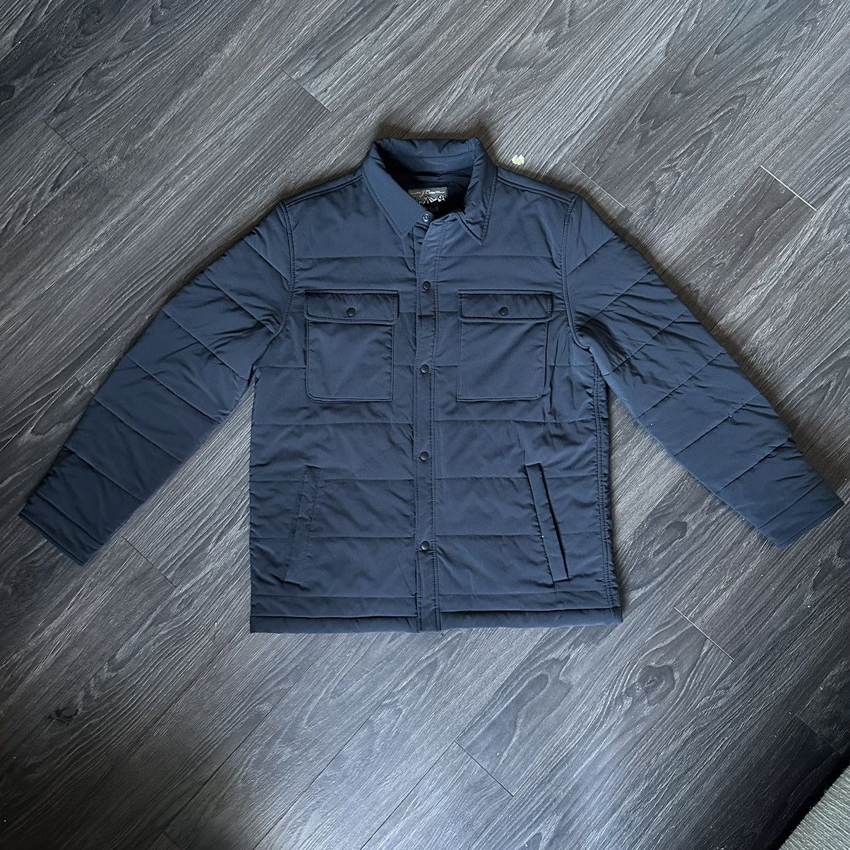 image of J Crew Nordic Quilted Insulated Overshirt With Primaloft in Blue, Men's (Size Medium)