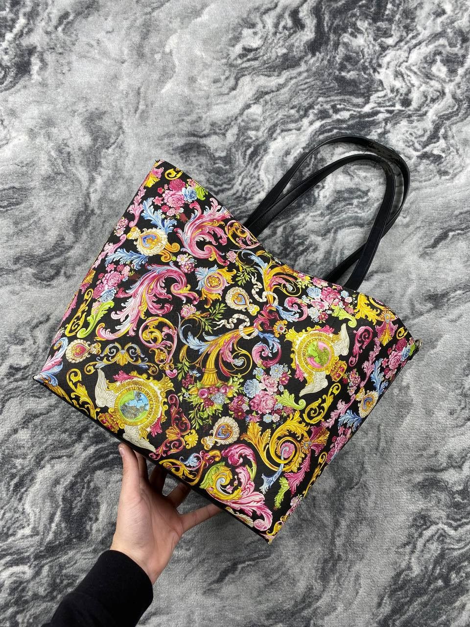 Versace Versace Jeans Couture Versailles Baroque Print Tote Bag Size ONE SIZE - 1 Thumbnail