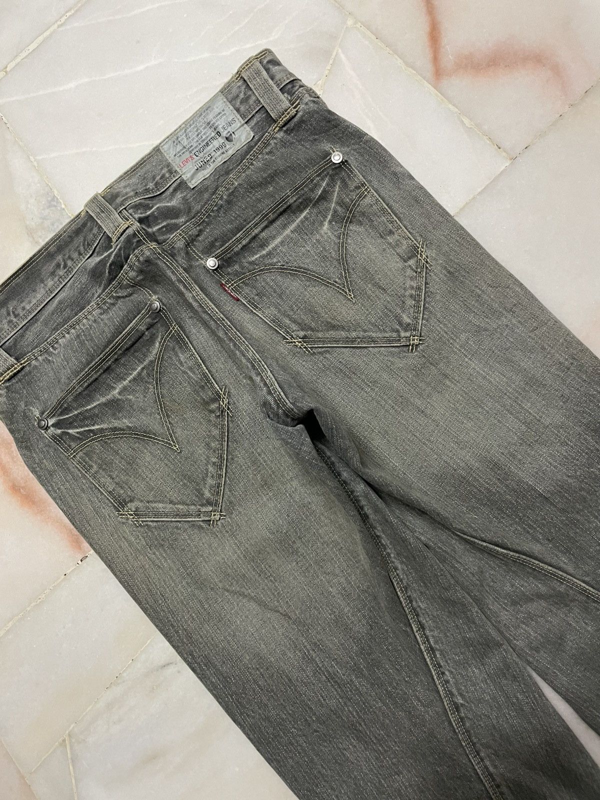 Levi's 💥Vintage 90s Levi’s Engineered Jeans Claw Mudwash Quarter Size US 30 / EU 46 - 16 Thumbnail