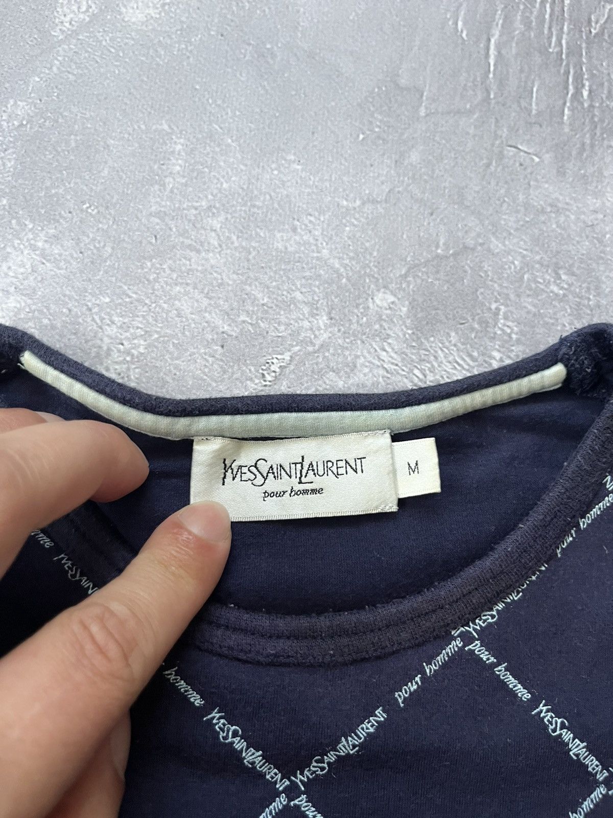 Yves Saint Laurent Vintage Yves Saint Laurent Monogram multi logo T-Shirt Tee Size US M / EU 48-50 / 2 - 5 Thumbnail