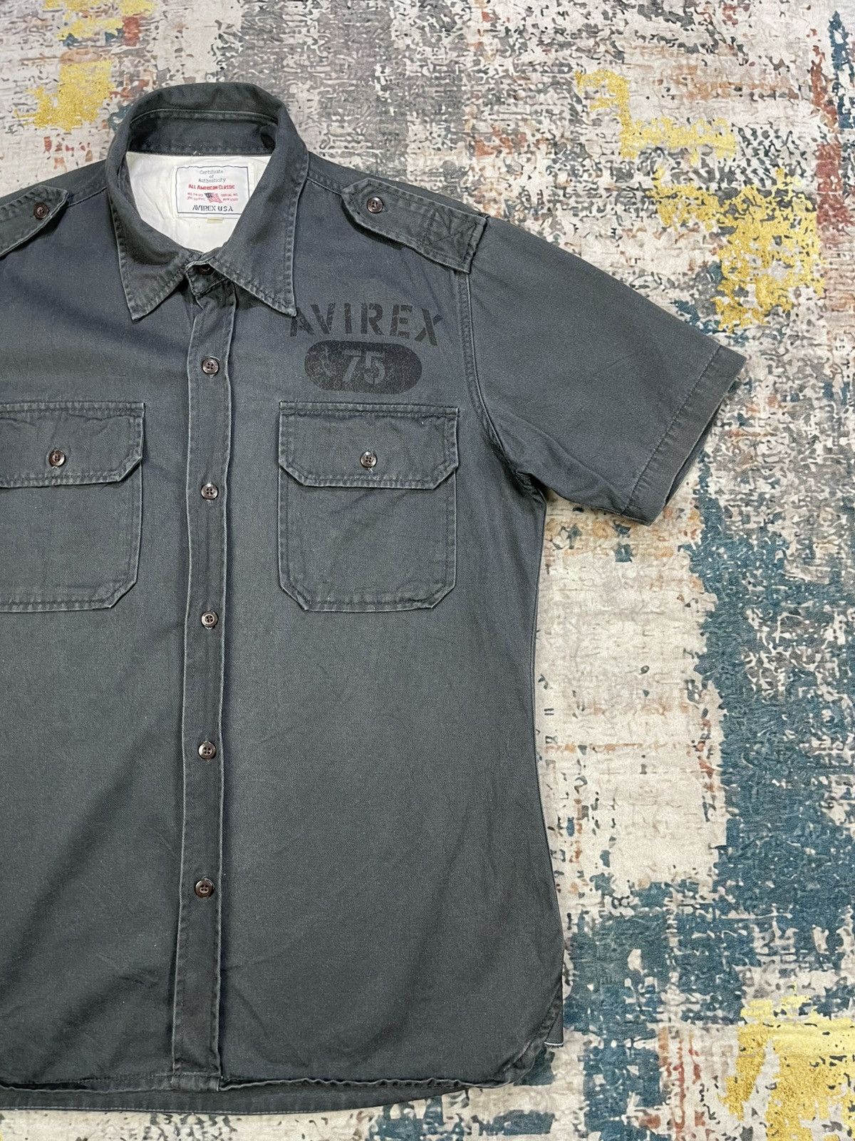 Avirex Vtg Avirex Military Button Down Work Shirt Size US M / EU 48-50 / 2 - 6 Thumbnail