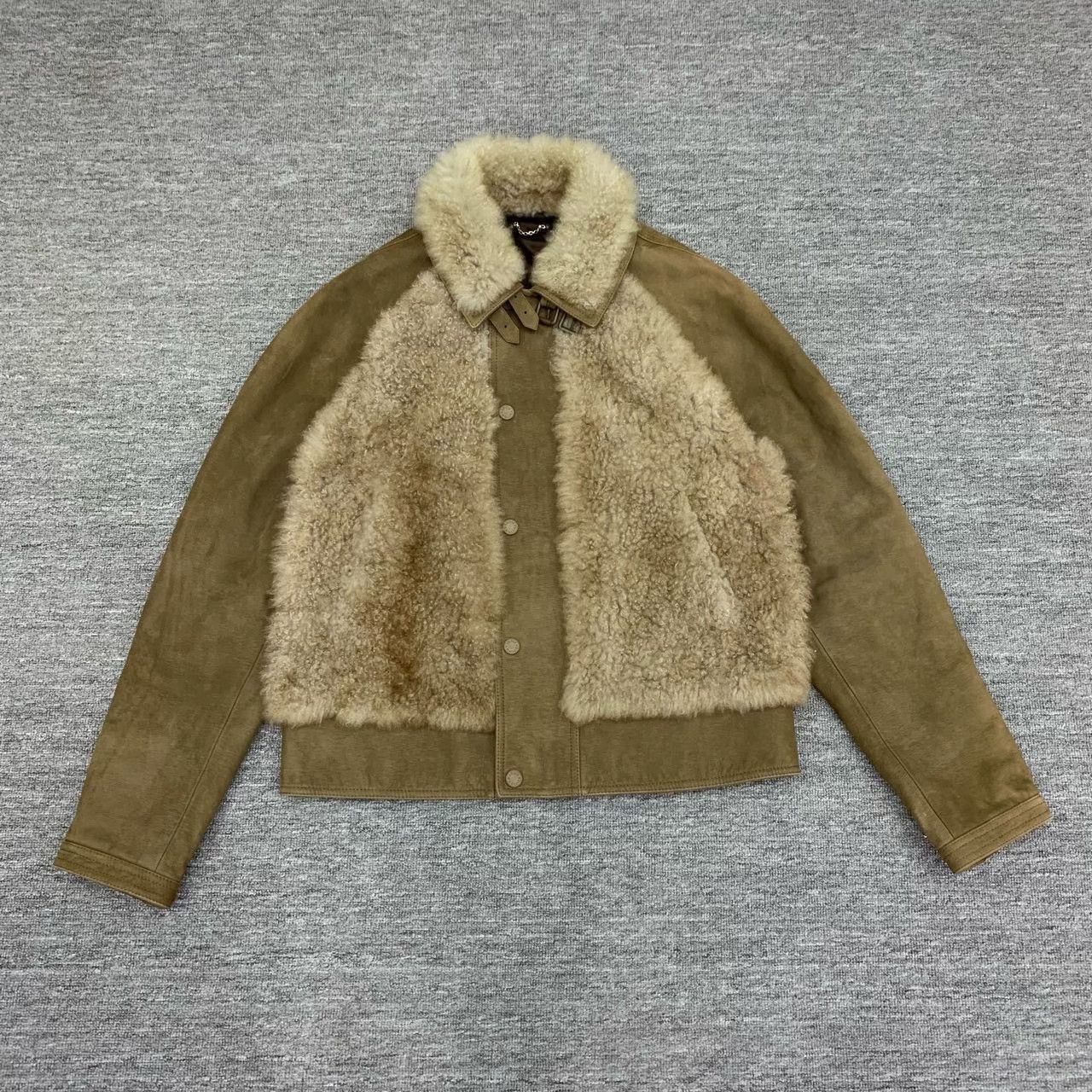 Louis Vuitton LV Brown Fur-Leather Coat Size US XL / EU 56 / 4 - 1 Thumbnail