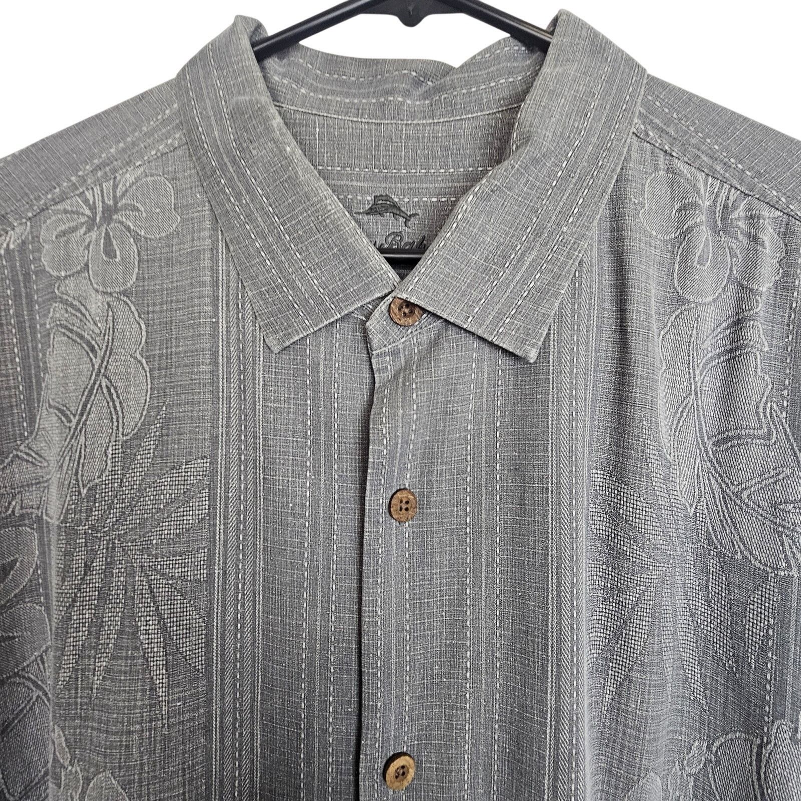 Tommy Bahama Tommy Bahama Men Silk Hawaiian Shirt XXL Floral Resortwear Size US L / EU 52-54 / 3 - 2 Thumbnail