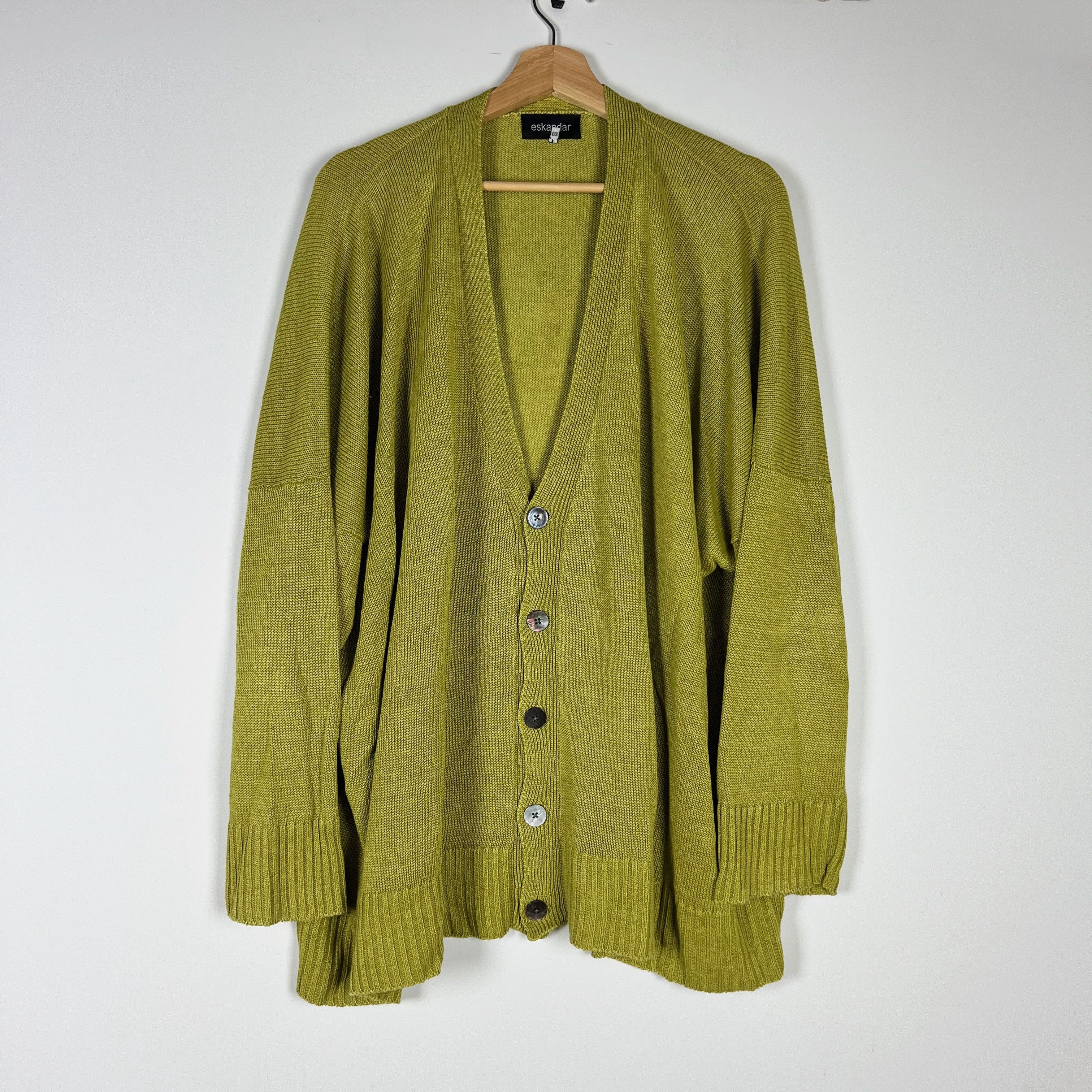 eskandar Eskandar Wide Square Boxy Linen V Neck Size XL / US 12-14 / IT 48-50 - 1 Thumbnail