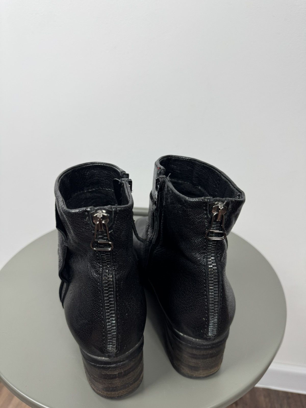 Other Vintage Black Leather Ankle Boots Chunky Heel EU 40 Women’s Size US 9 / IT 39 - 9 Thumbnail