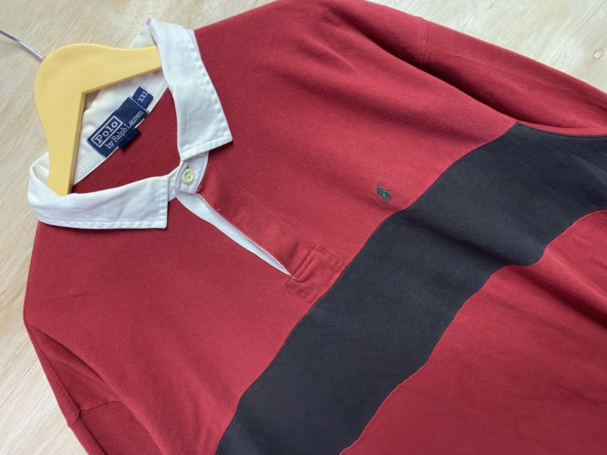 Polo Ralph Lauren Vintage Polo Ralph Lauren polo rugby stripes sweatshirt Size US XXL / EU 58 / 5 - 2 Thumbnail