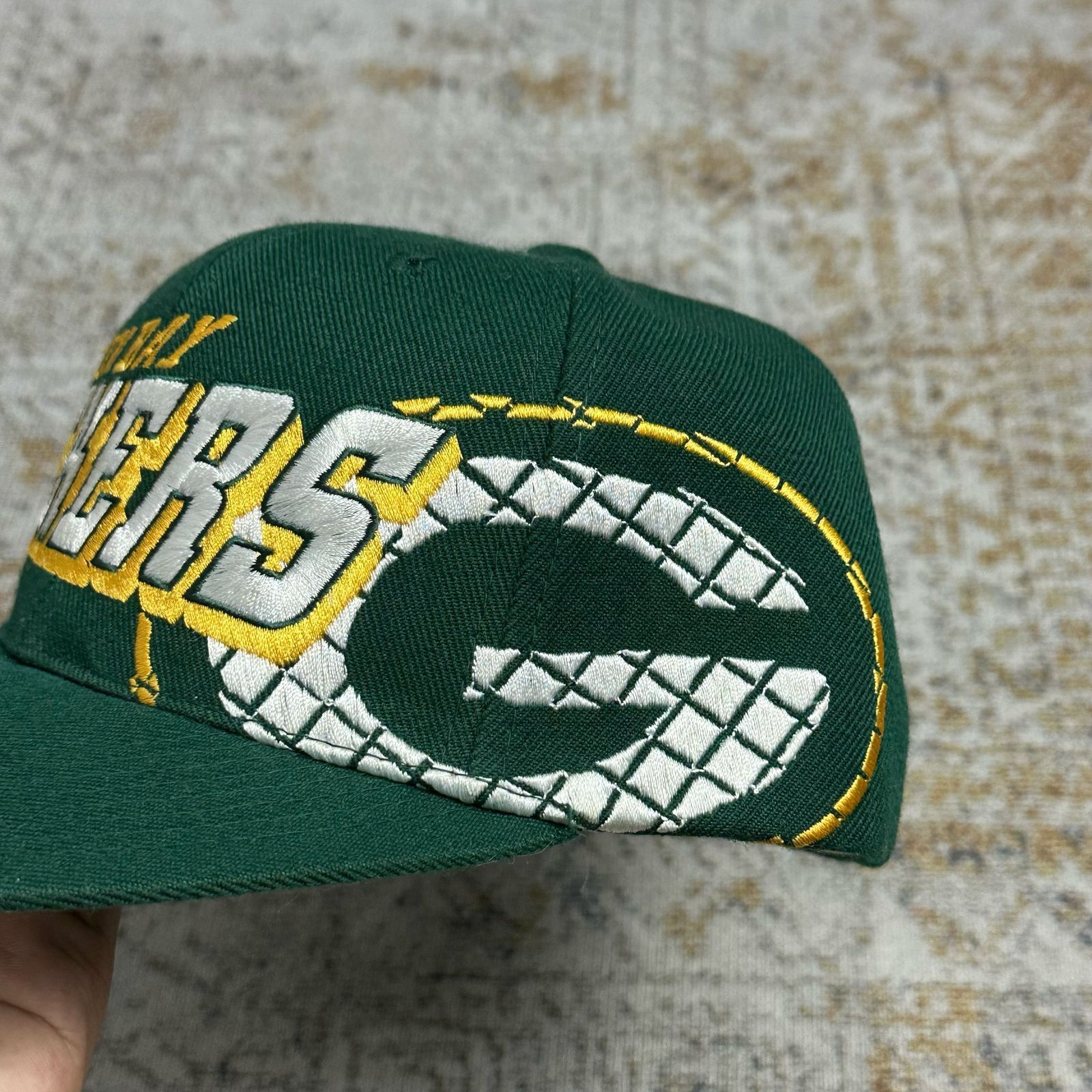 NFL × Sports Specialties × Vintage Vintage Hat Green Bay Packers Grid Sports Specialties Size ONE SIZE - 3 Thumbnail