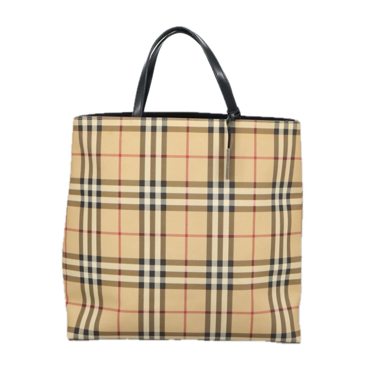 Burberry Nova Check Beige Canvas Tote Bag (Pre-Owned) Size ONE SIZE - 1 Thumbnail