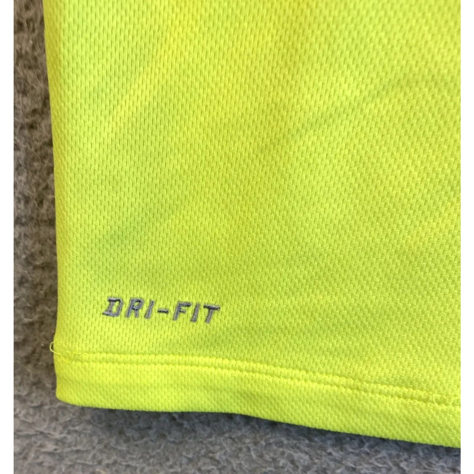 Nike Nike Dri-Fit Soccer Football Jersey Mens S Yellow Neon T-Shirt Size US S / EU 44-46 / 1 - 7 Thumbnail