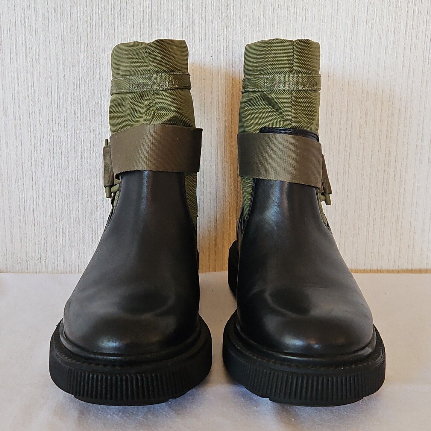 Franco Sarto Franco Sarto Leather Ankle Boots Womens 5 M Green Nylon Jan Size US 5 / IT 35 - 3 Thumbnail