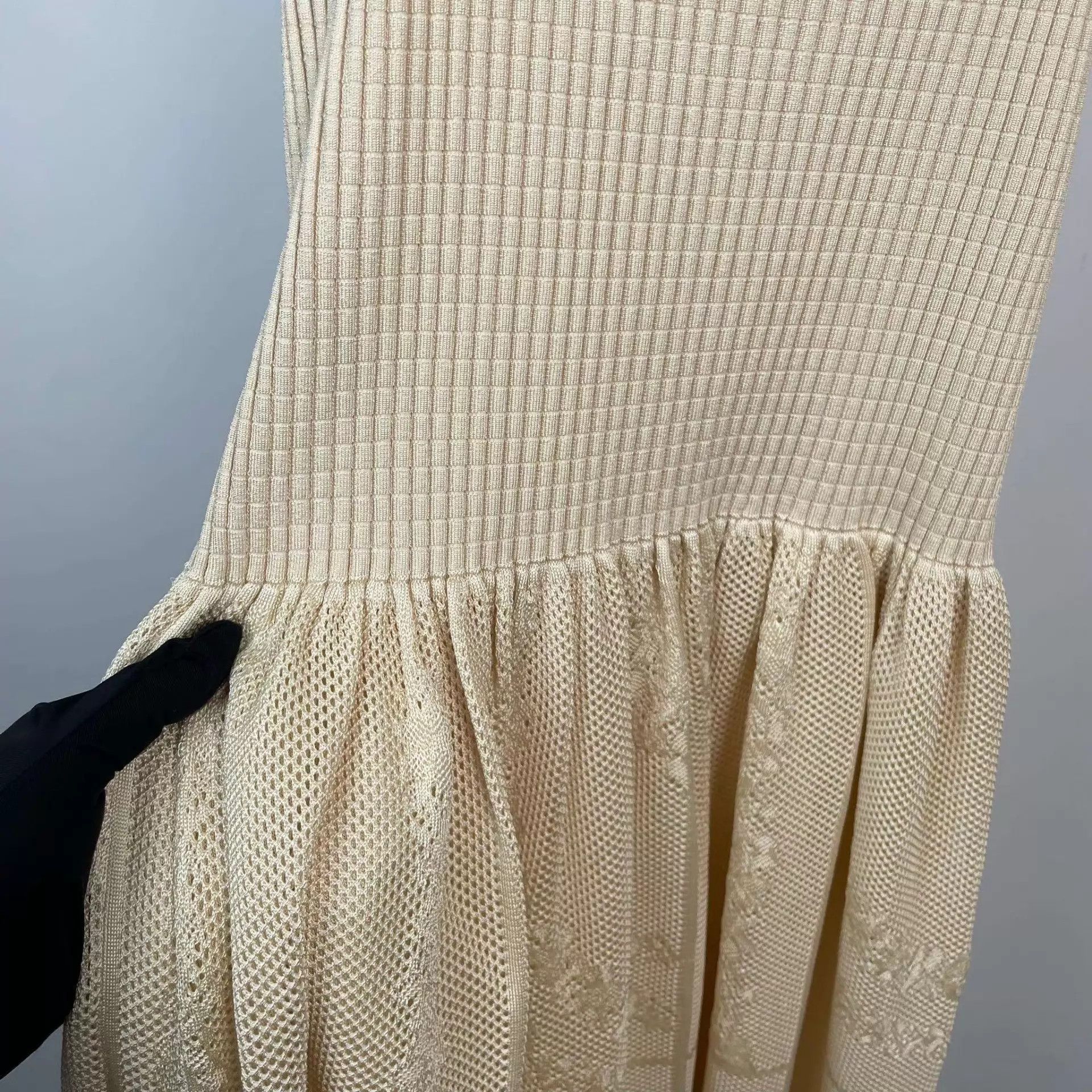 Hermes Hermès knit vest dress beige 38 95 New Size S / US 4 / IT 40 - 8 Thumbnail