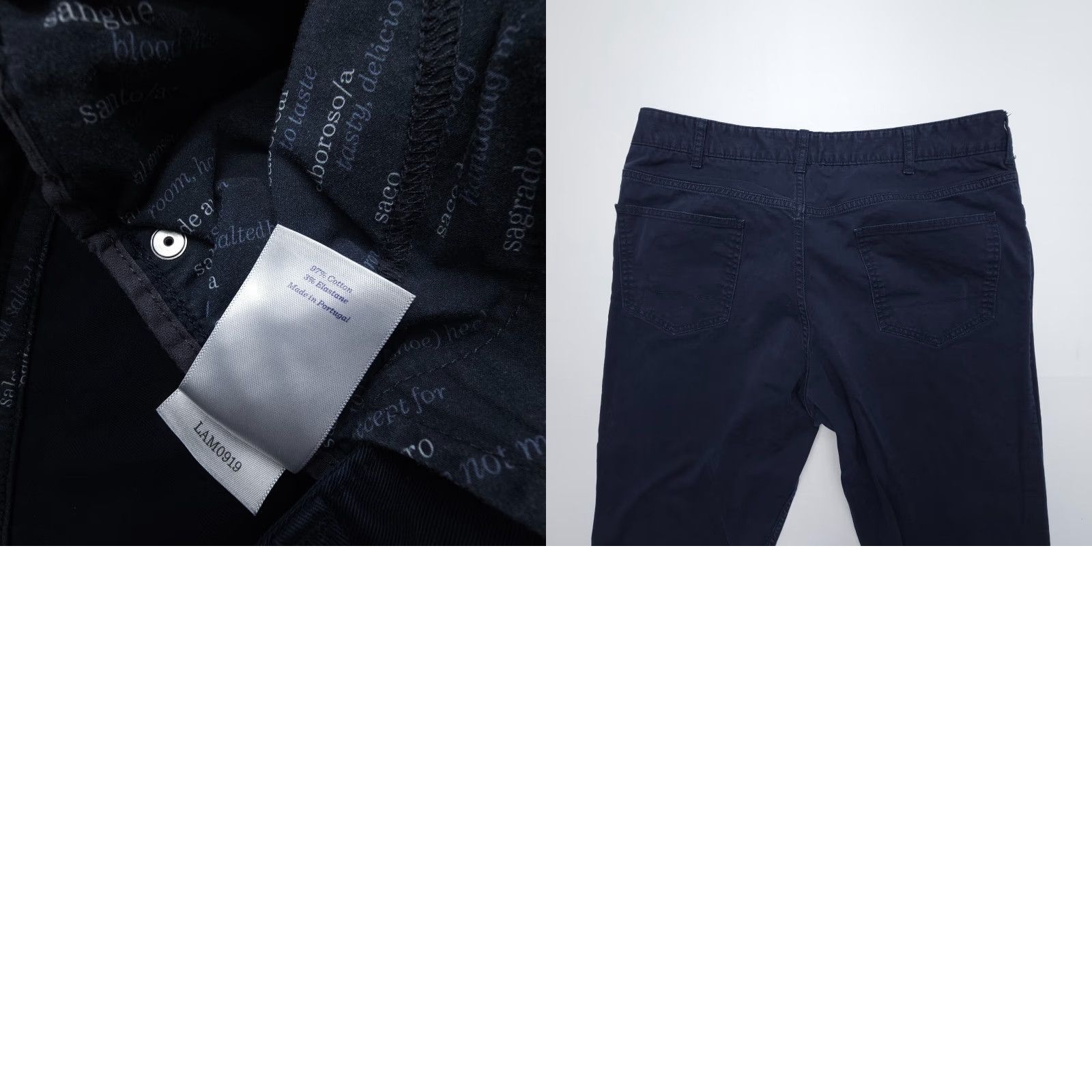 Vintage VINTAGE Spoke Pants Chino Men 36 Dark Blue Straight 31 Inch Inseam Button Fly Casual Business Size US 36 / EU 52 - 8 Thumbnail