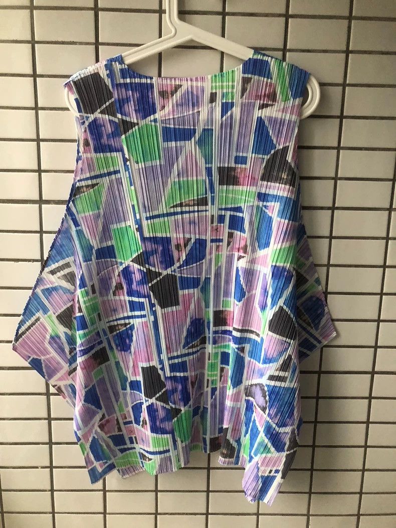 Issey Miyake Issey Miyake size:4 Blue and purple pleated vest Size XS / US 0-2 / IT 36-38 - 5 Thumbnail