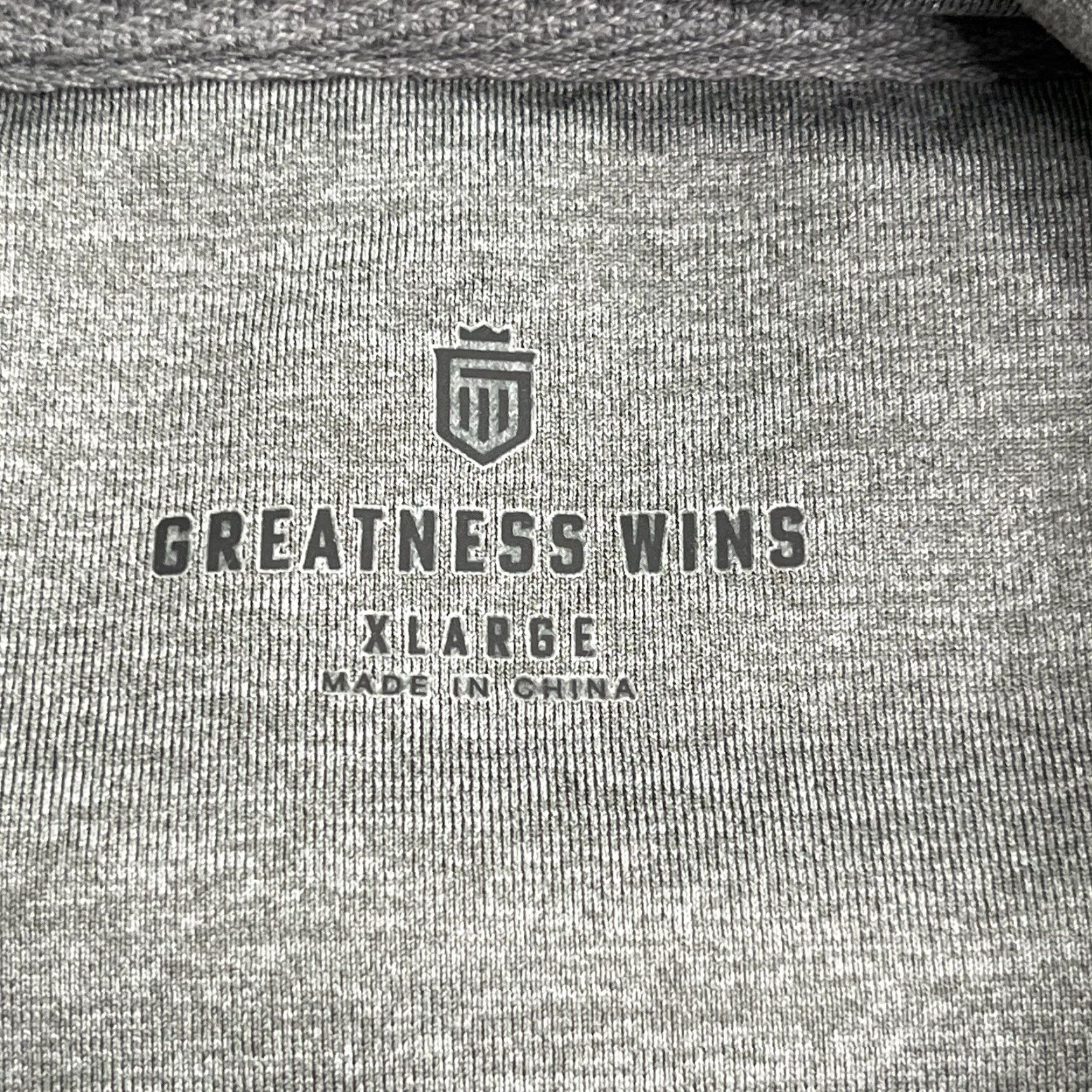 Vintage Greatness Wins Core Tech Hoodie Mens XL Gray Performance Stretch Excelbbal Logo Size US XL / EU 56 / 4 - 5 Thumbnail