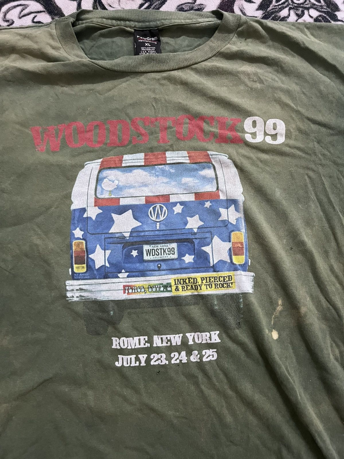 Band Tees × Vintage Vintage 90's Woodstock 1999 Concert Merch Band Tees Size US XL / EU 56 / 4 - 2 Thumbnail