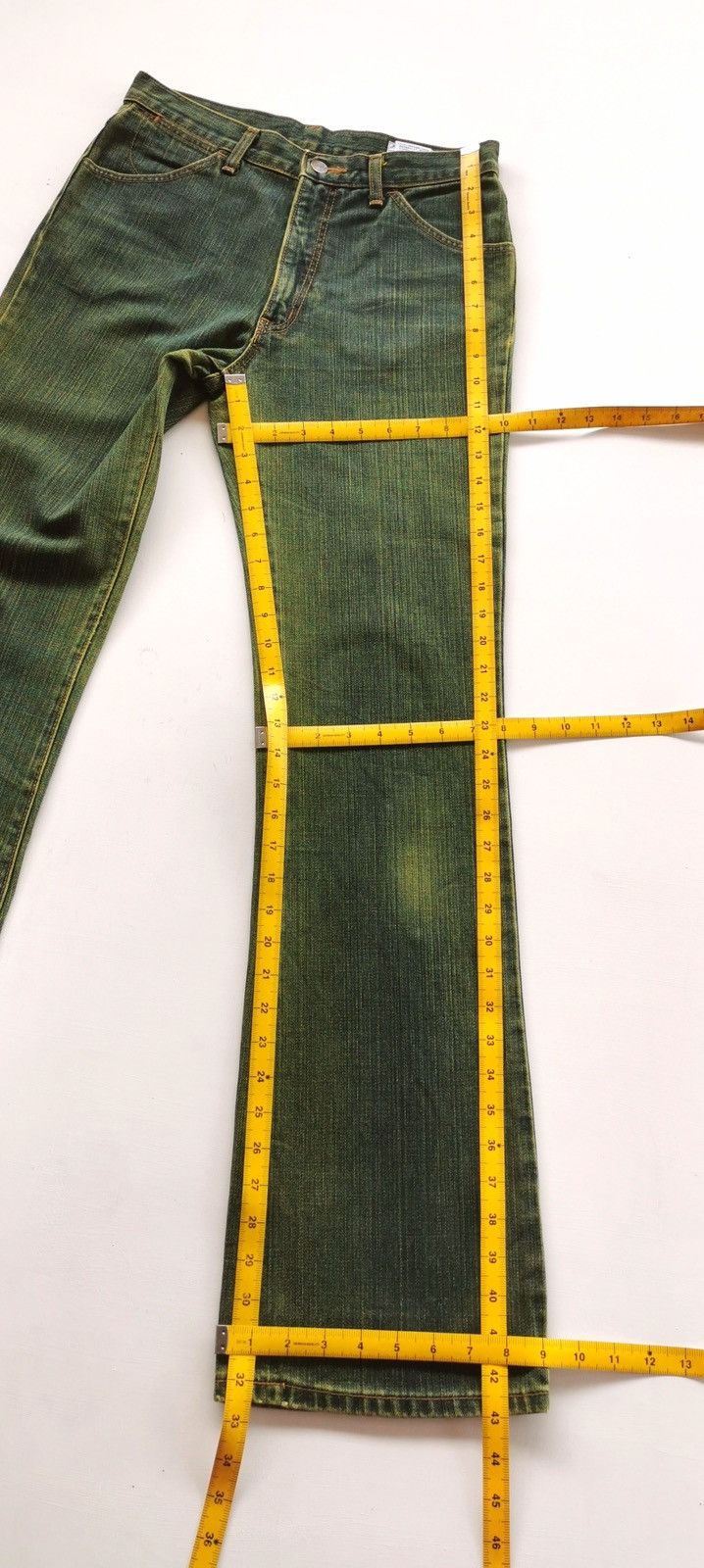 Wrangler Green Denim Vintage Wrangler Bootcut Jeans Size 28" / US 6 / IT 42 - 12 Thumbnail