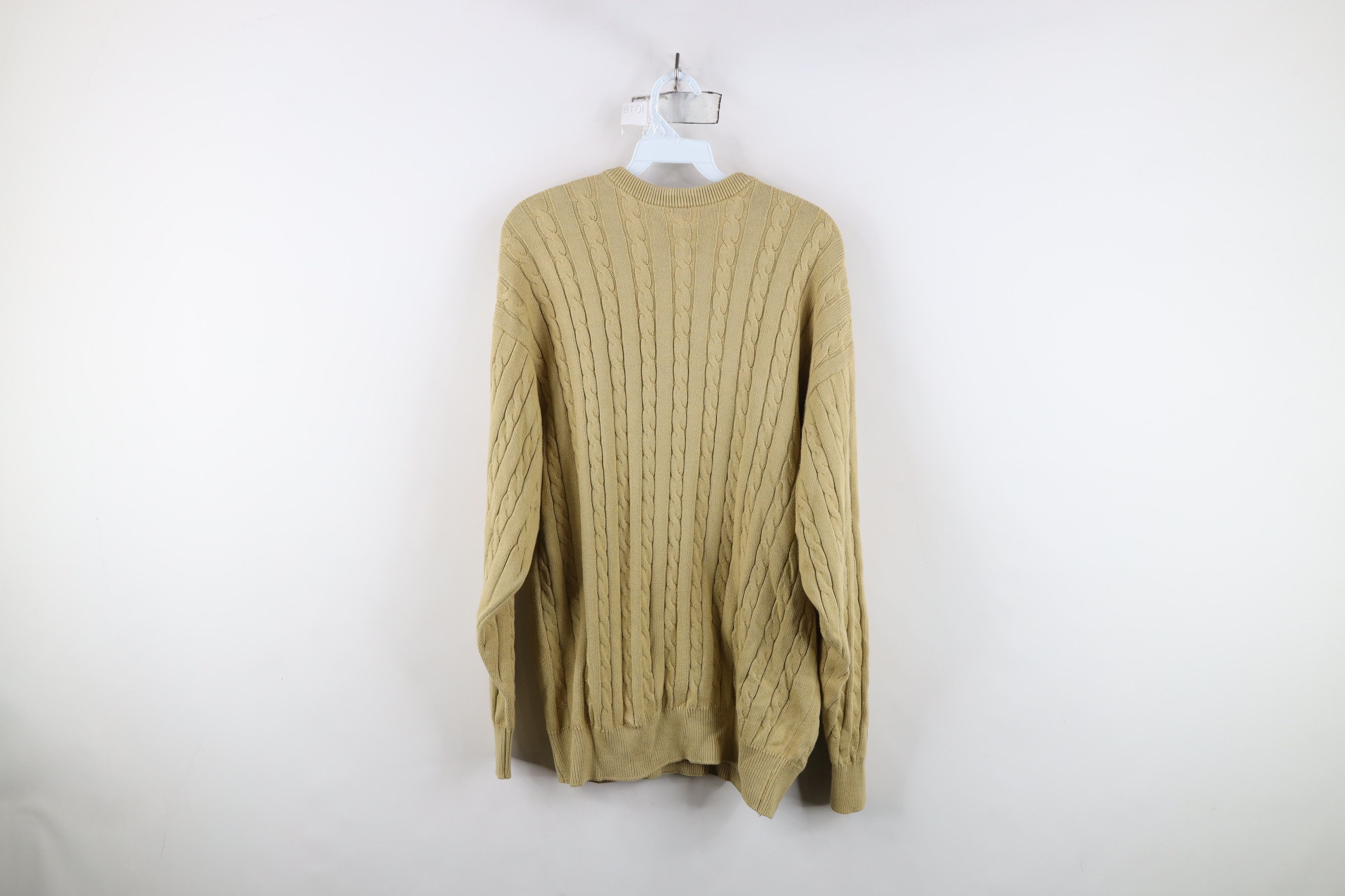 Vintage Vintage 90s Streetwear Chunky Cable Knit Crewneck Sweater Size US XL / EU 56 / 4 - 8 Thumbnail