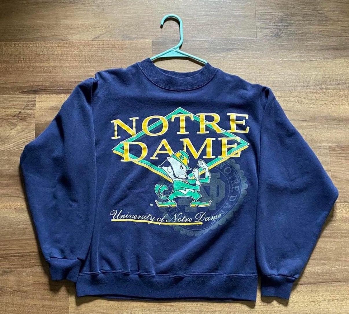 Starter 90s Notre Dame Irish Crewneck Men's Small Cropped Fit Rare Size US S / EU 44-46 / 1 - 1 Thumbnail