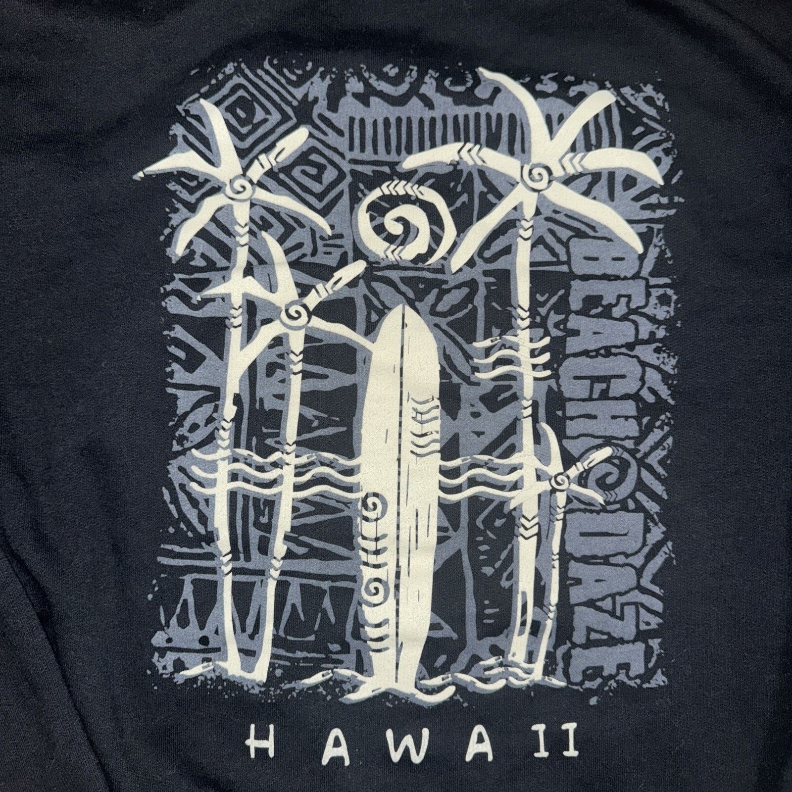 Stussy × Vintage Stüssy Inspired Hawaiian Surf Hoodie Black M Y2K Streetwear Size US M / EU 48-50 / 2 - 2 Thumbnail