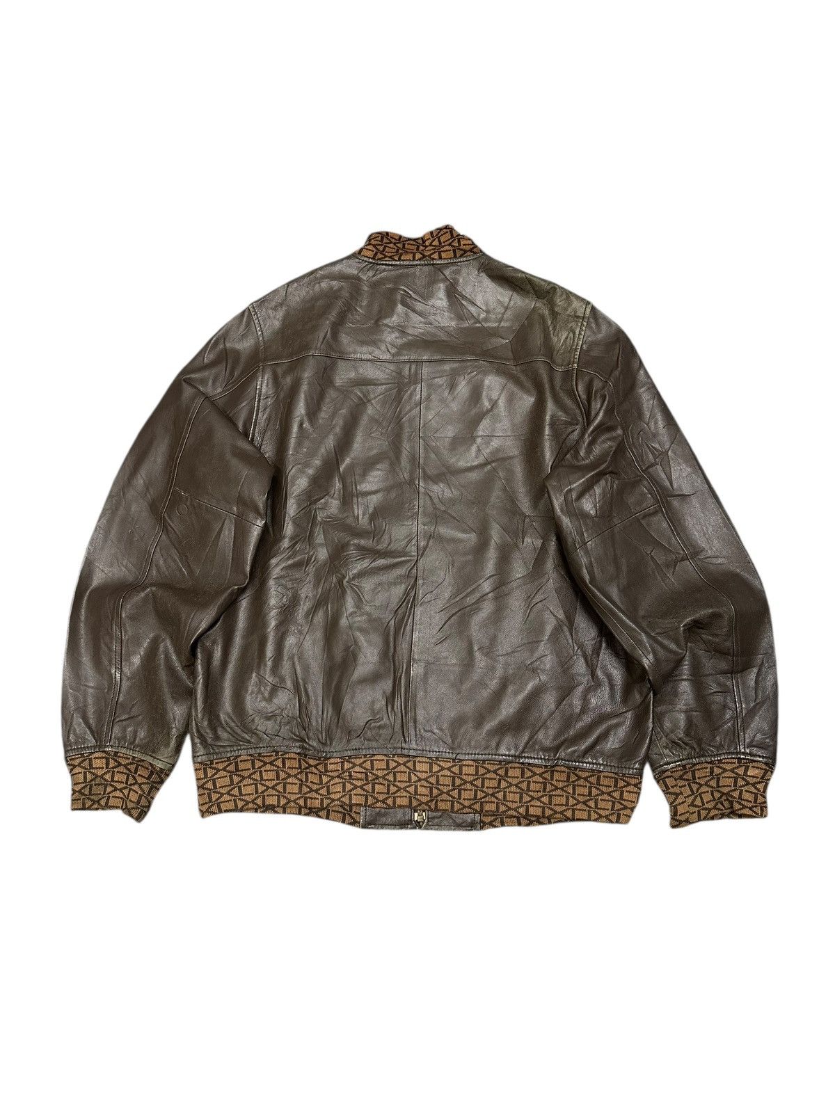 Xlarge X-Large Leather Jacket Monogram Grip Size US L / EU 52-54 / 3 - 6 Thumbnail