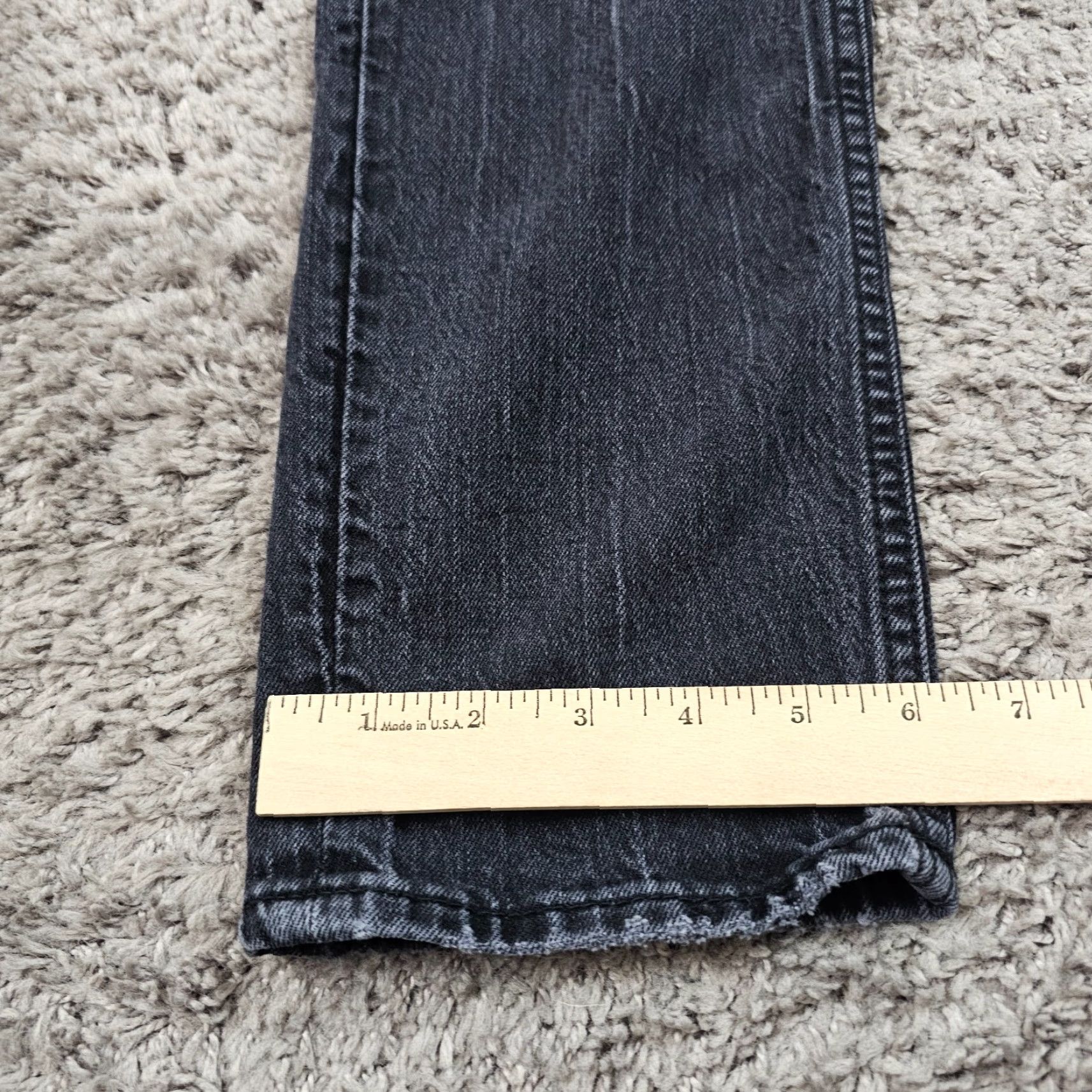 Silver Jeans Co. Silver Jeans Mens 33x32 Black Slim Straight Leg Distressed Stretch Denim Kenaston Size US 32 / EU 48 - 7 Thumbnail