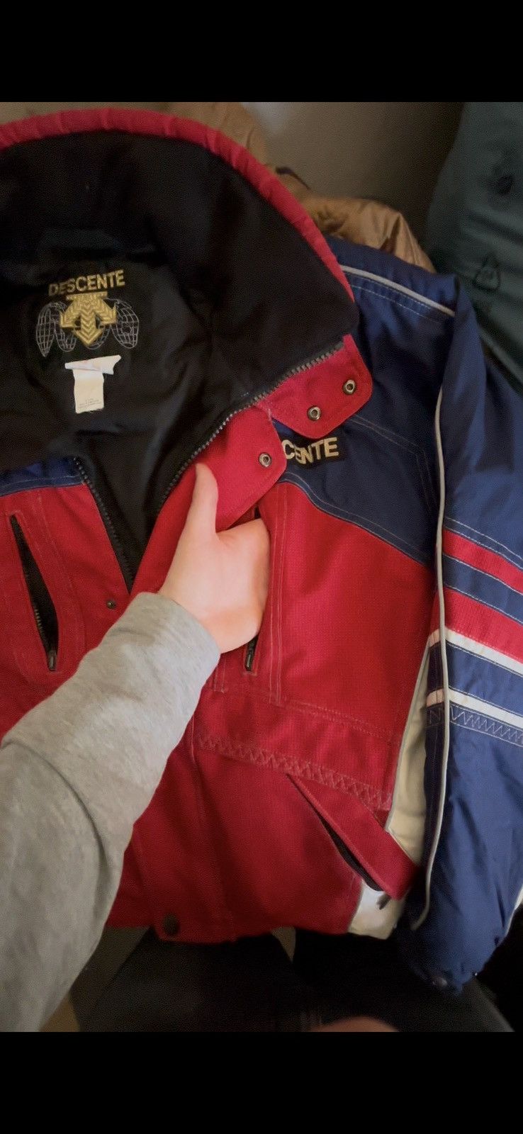 Descente DESCENTE SKI JACKET 90s GOOGLE POCKET DERMIZAX MEMBRANE Size US L / EU 52-54 / 3 - 4 Thumbnail
