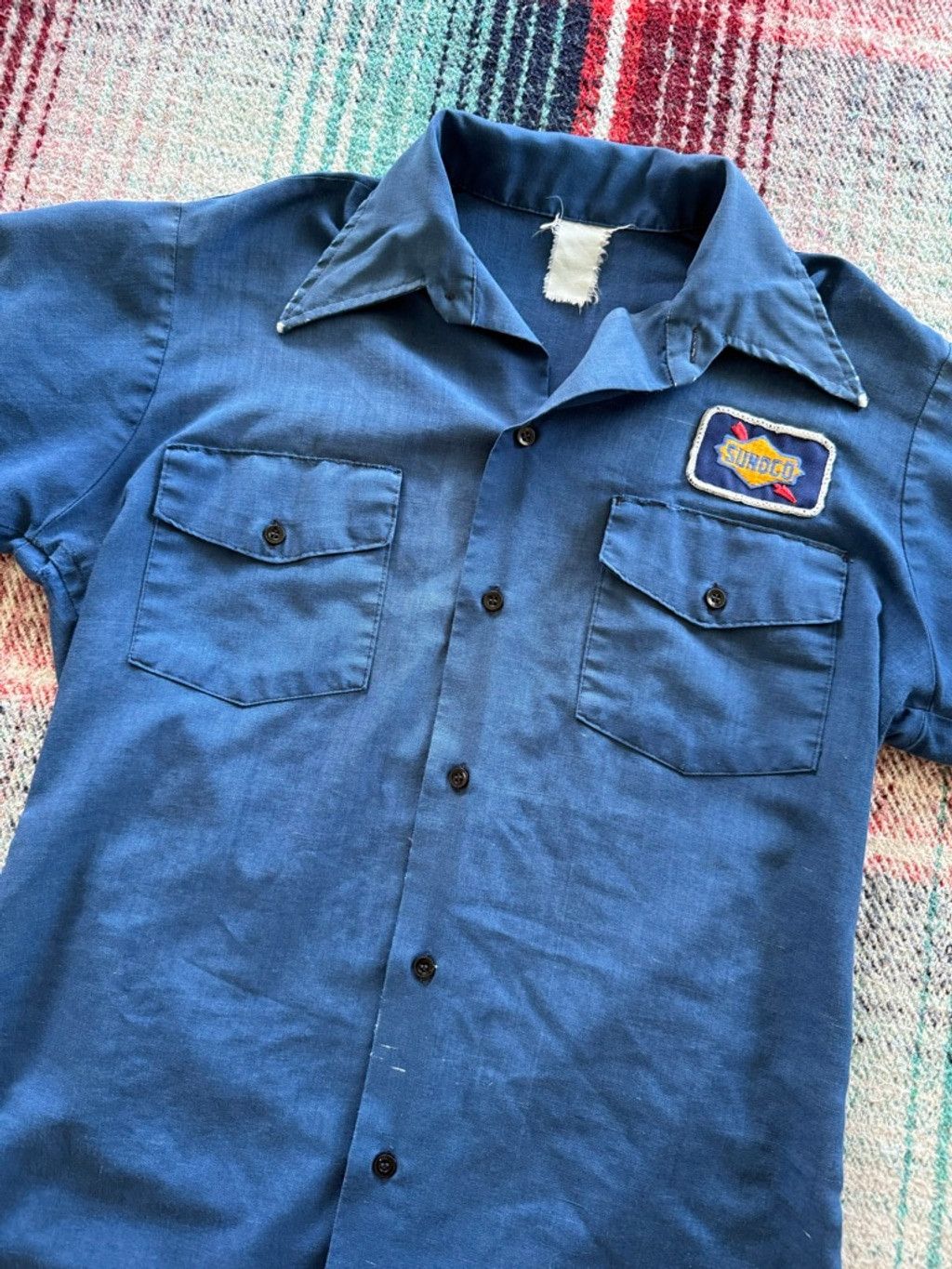 The Unbranded Brand 60s Sunoco Work Shirt M Size US M / EU 48-50 / 2 - 2 Thumbnail