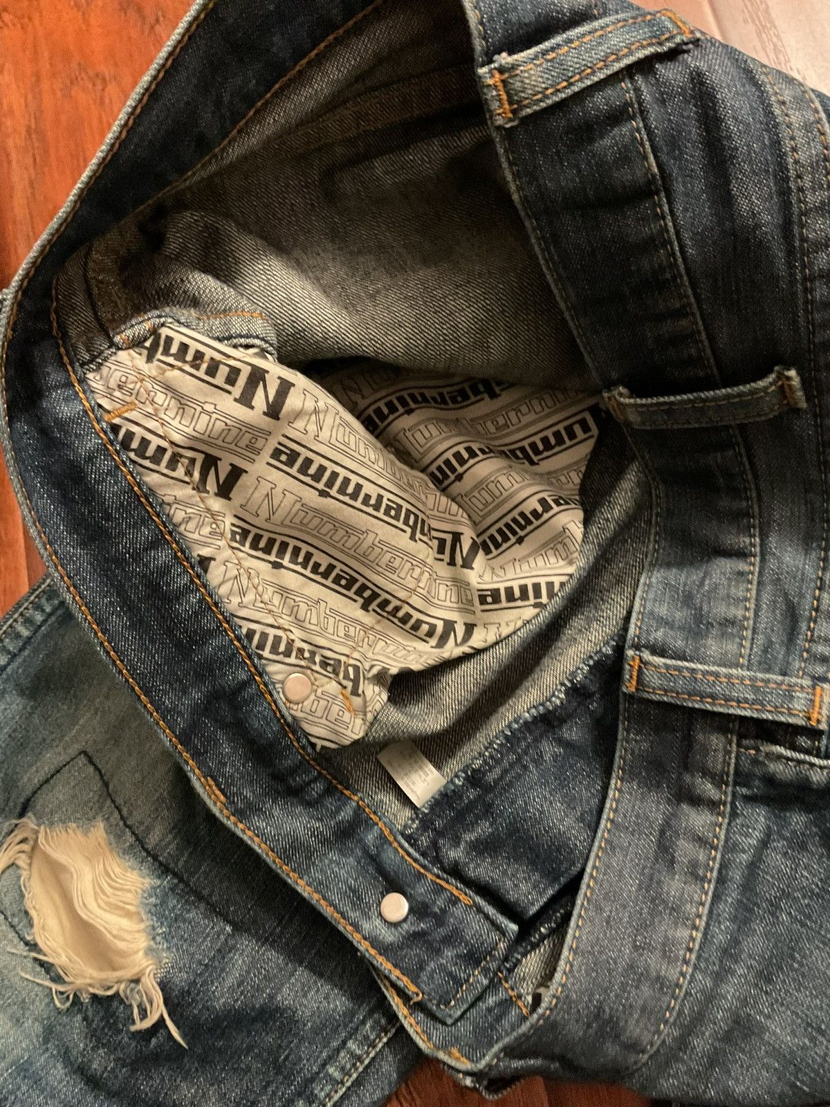 Number (N)ine Number nine patchwork denim Size US 32 / EU 48 - 9 Thumbnail