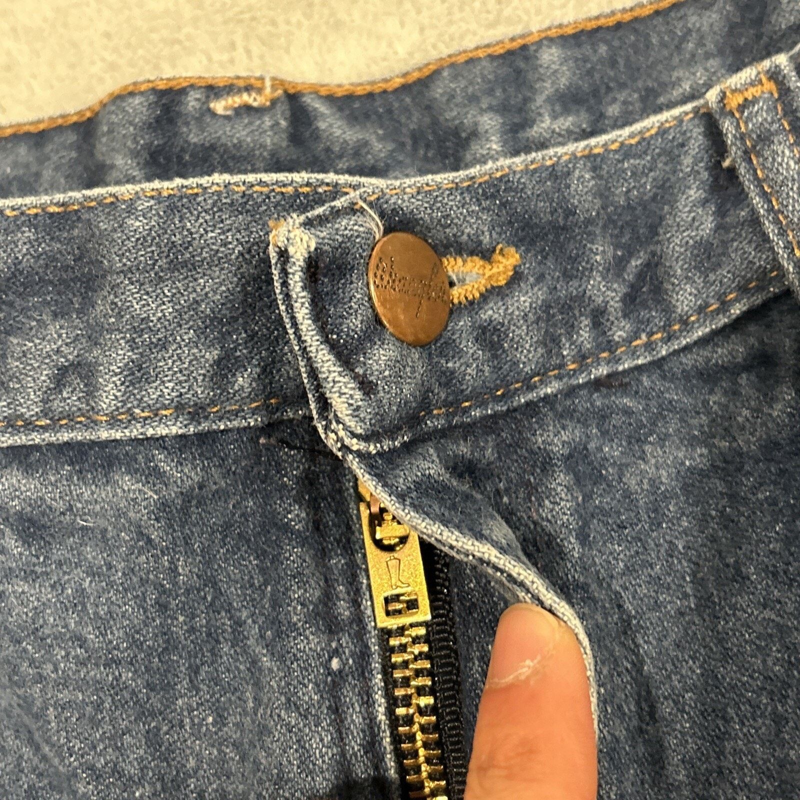 Wrangler Wrangler USA Made Straight Jeans Womens 13 31x34 12MWZG Size 31" - 5 Thumbnail