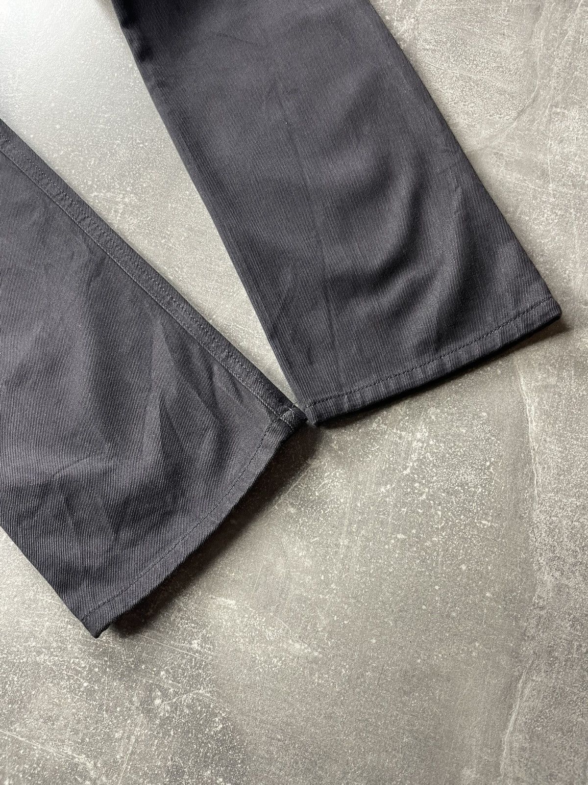Helmut Lang Helmut Lang Archives 00s Gray Raw Silk Denim Straight Jeans Size US 28 / EU 44 - 4 Thumbnail