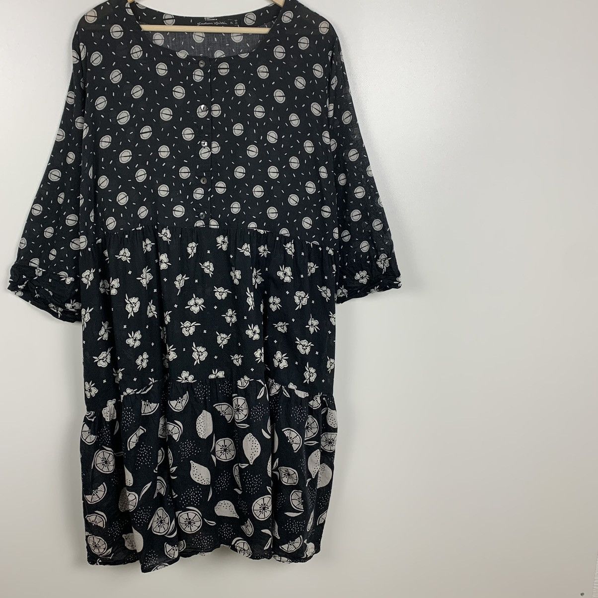 Gudrun Sjoden Women’s Gudrun Sjoden Floral Dress Button Up Short Sleeve XL Size XL / US 12-14 / IT 48-50 - 5 Thumbnail