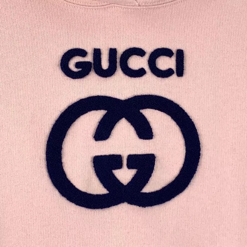 Gucci Pink Gucci Logo Hoodie with Long Sleeves-2505 Size S / US 4 / IT 40 - 4 Thumbnail