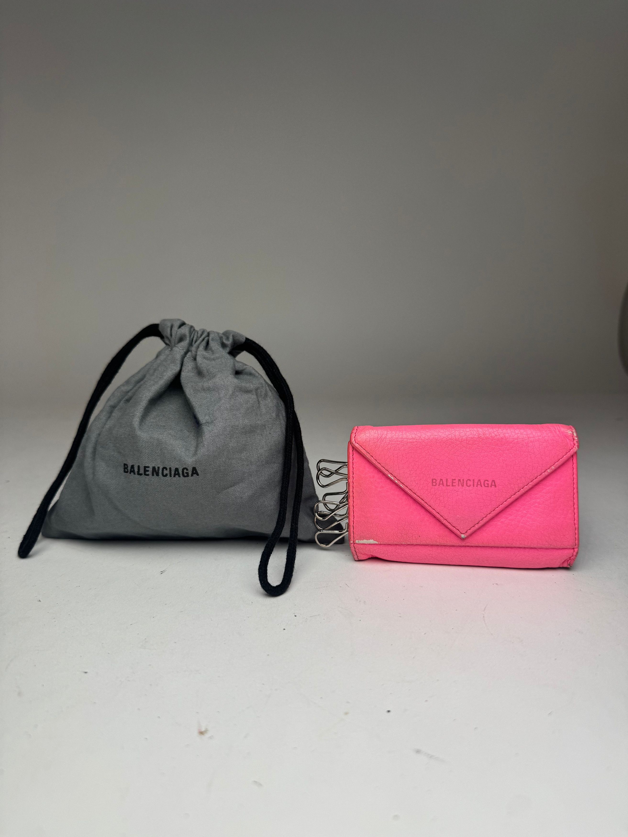 Balenciaga Vintage Leather Cardholder / Key-holder pink Size ONE SIZE - 1 Thumbnail
