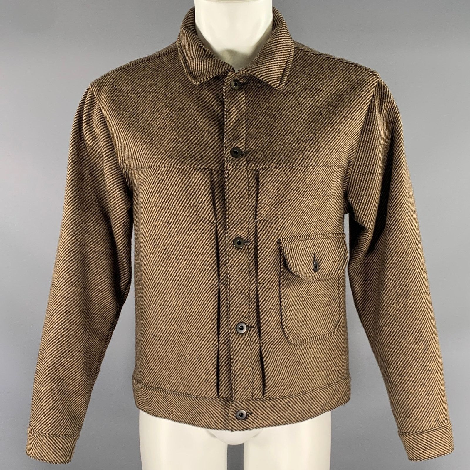 Evan Kinori Bellow Pocket Jacket- Yarn Dyed Wool Linen | Grailed