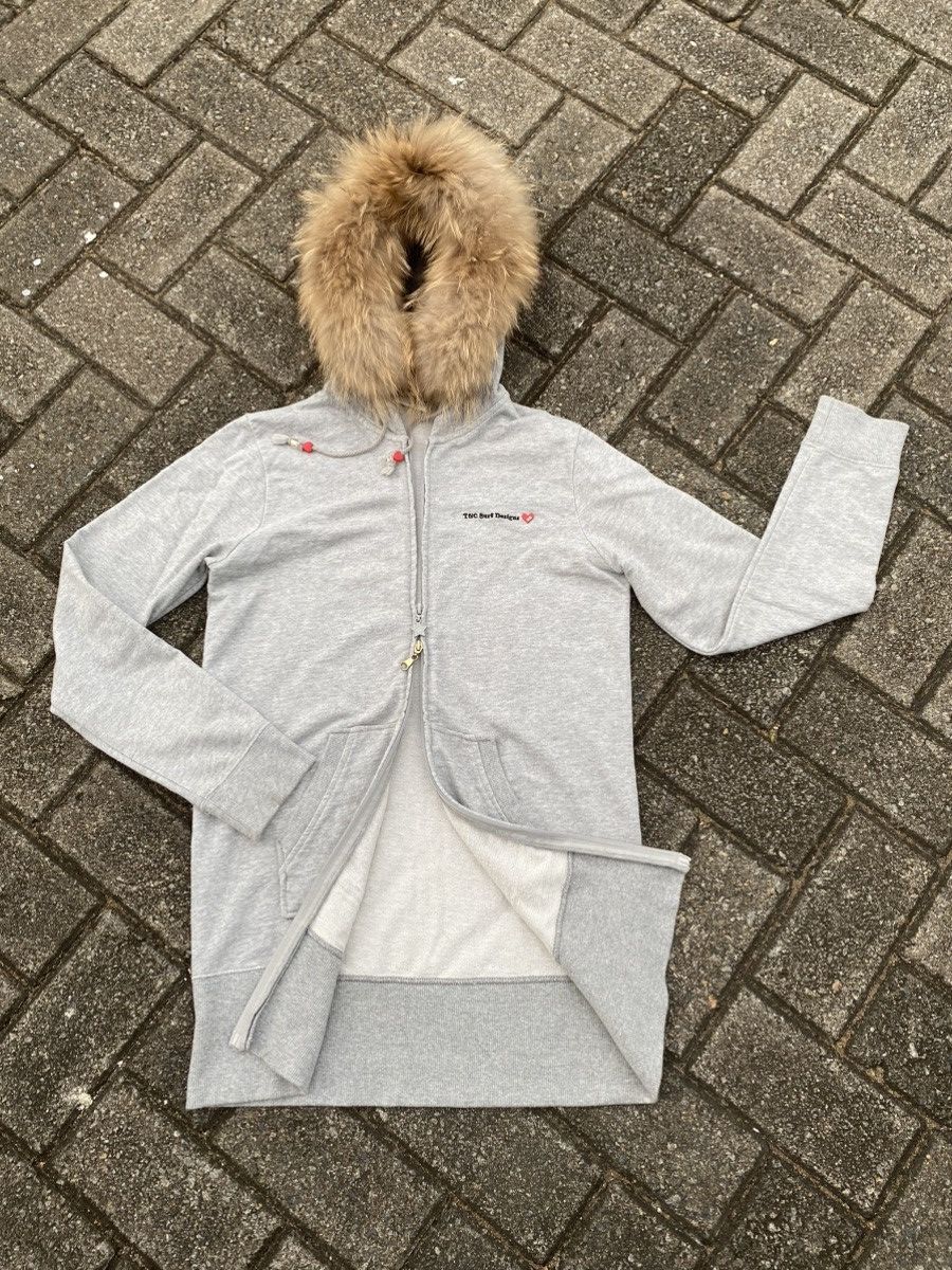 T&c Surf Design Sun Child Fur Hoodie Double Zip Japanese