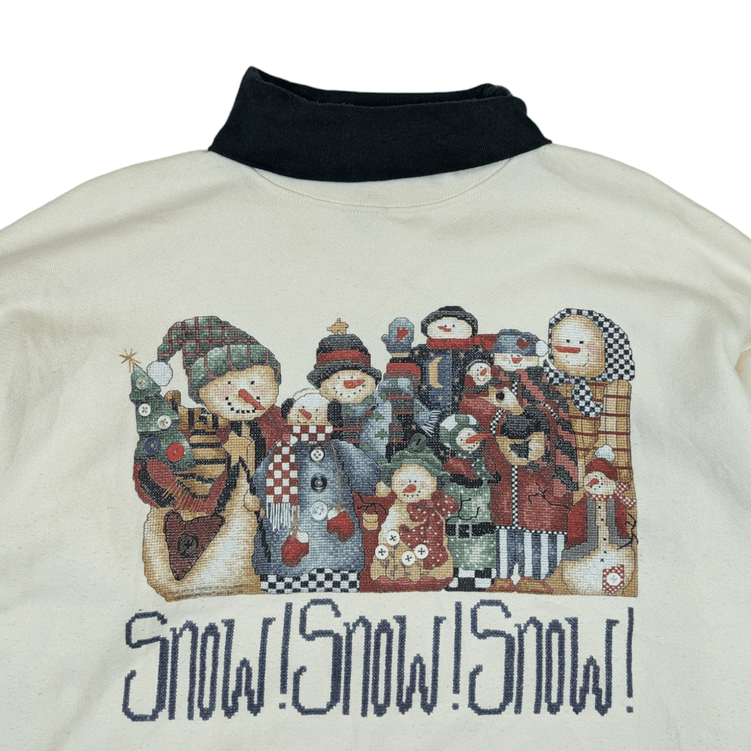 Vintage Vintage 90's SNOW SNOW Holiday Winter Jumper Sweatshirt Size XL / US 12-14 / IT 48-50 - 4 Thumbnail