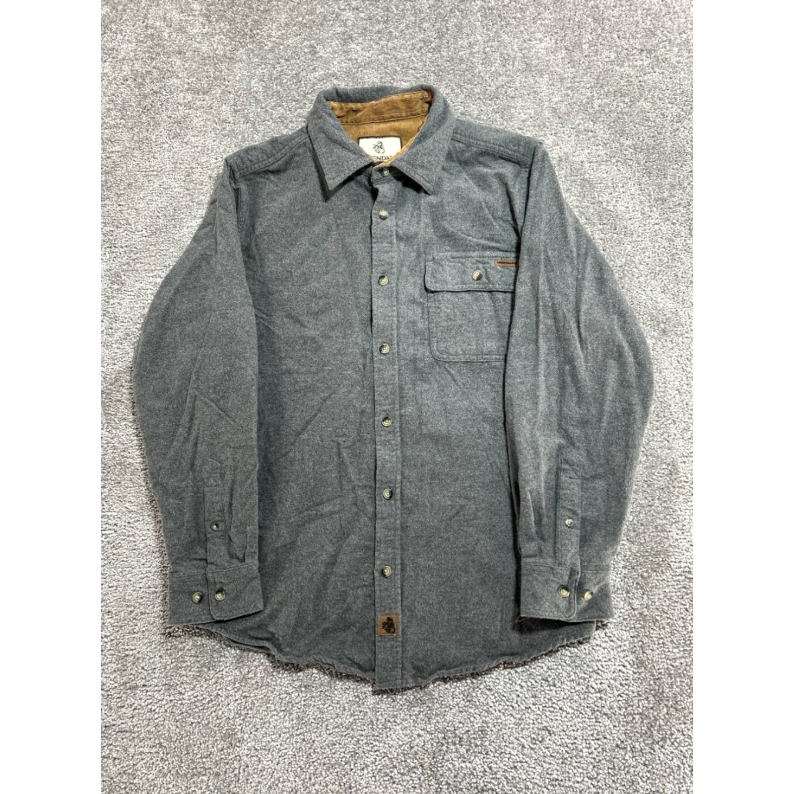 Vintage VINTAGE Legendary Whitetails Buck Camp Shirt Men M Gray Cotton Button-Front Long Sleeve Pockets Outdoor 90s Mens Size US M / EU 48-50 / 2 - 2 Thumbnail