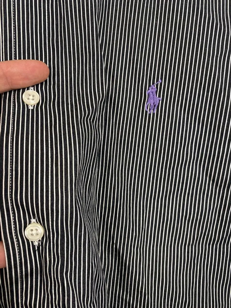 Polo Ralph Lauren × Ralph Lauren Vintage Ralph Lauren Shirt Light Stripe Cotton Long Sleeve Size US L / EU 52-54 / 3 - 2 Thumbnail