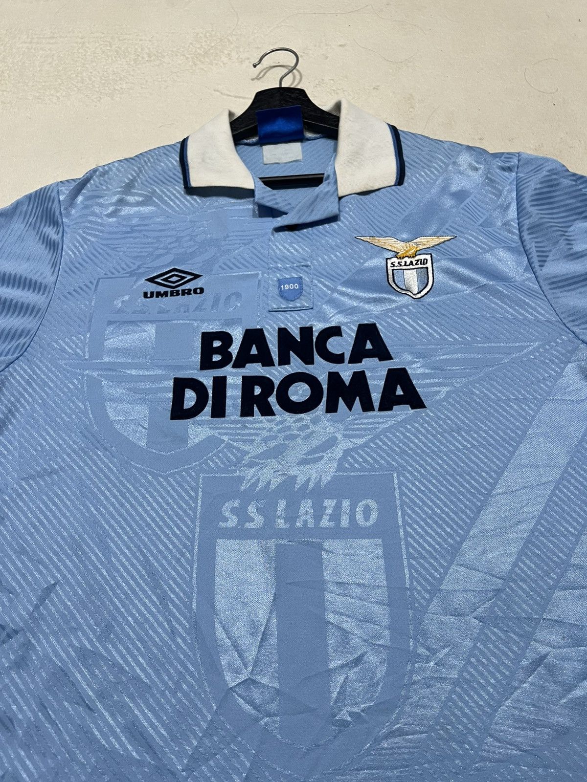 Umbro Lazio 1994 Umbro Home Jersey Vintage Size US L / EU 52-54 / 3 - 4 Thumbnail