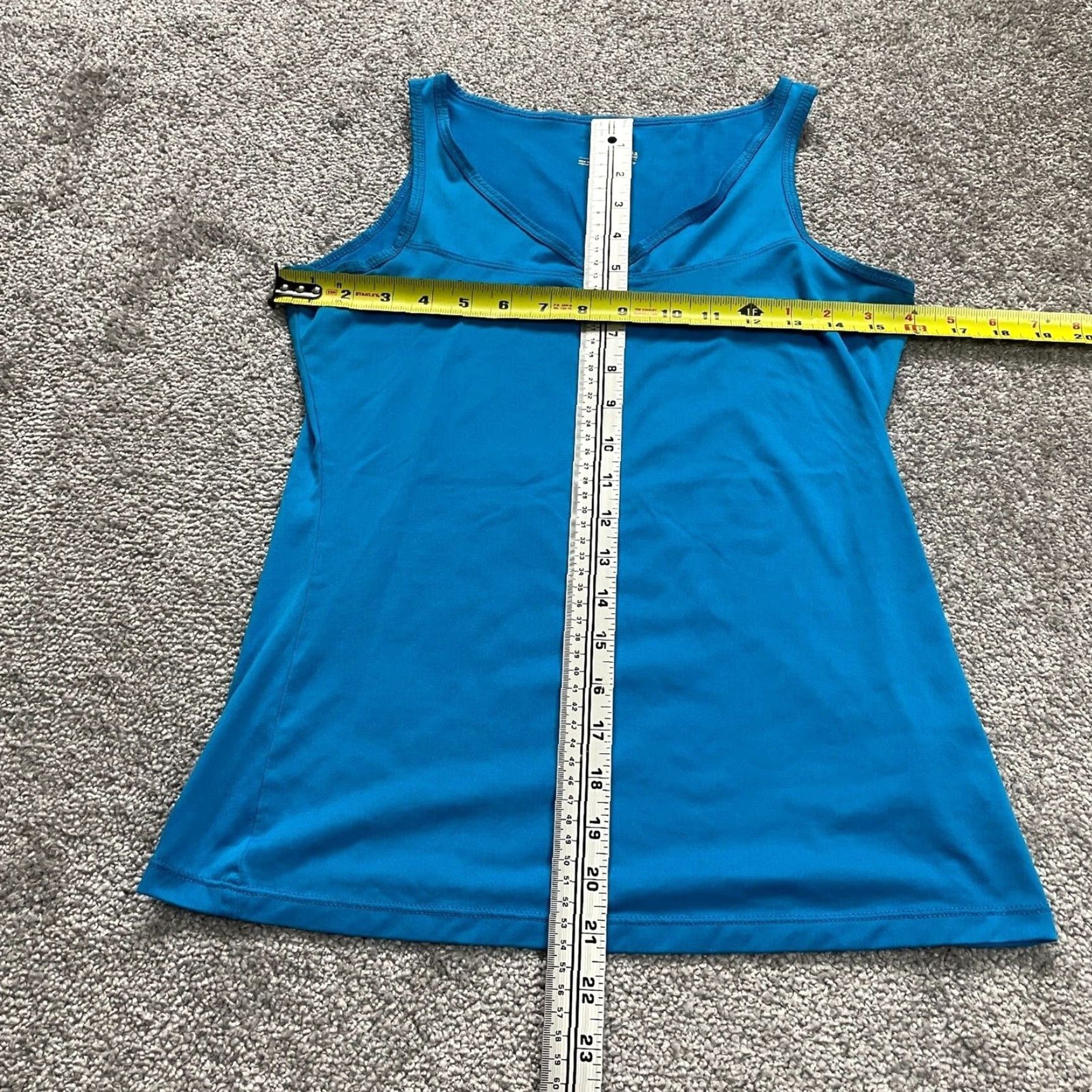 Vintage Columbia Vista Ridge Active Tank Top Womens Small Petite Blue V-Neck Stretch Gym Size S / US 4 / IT 40 - 6 Thumbnail